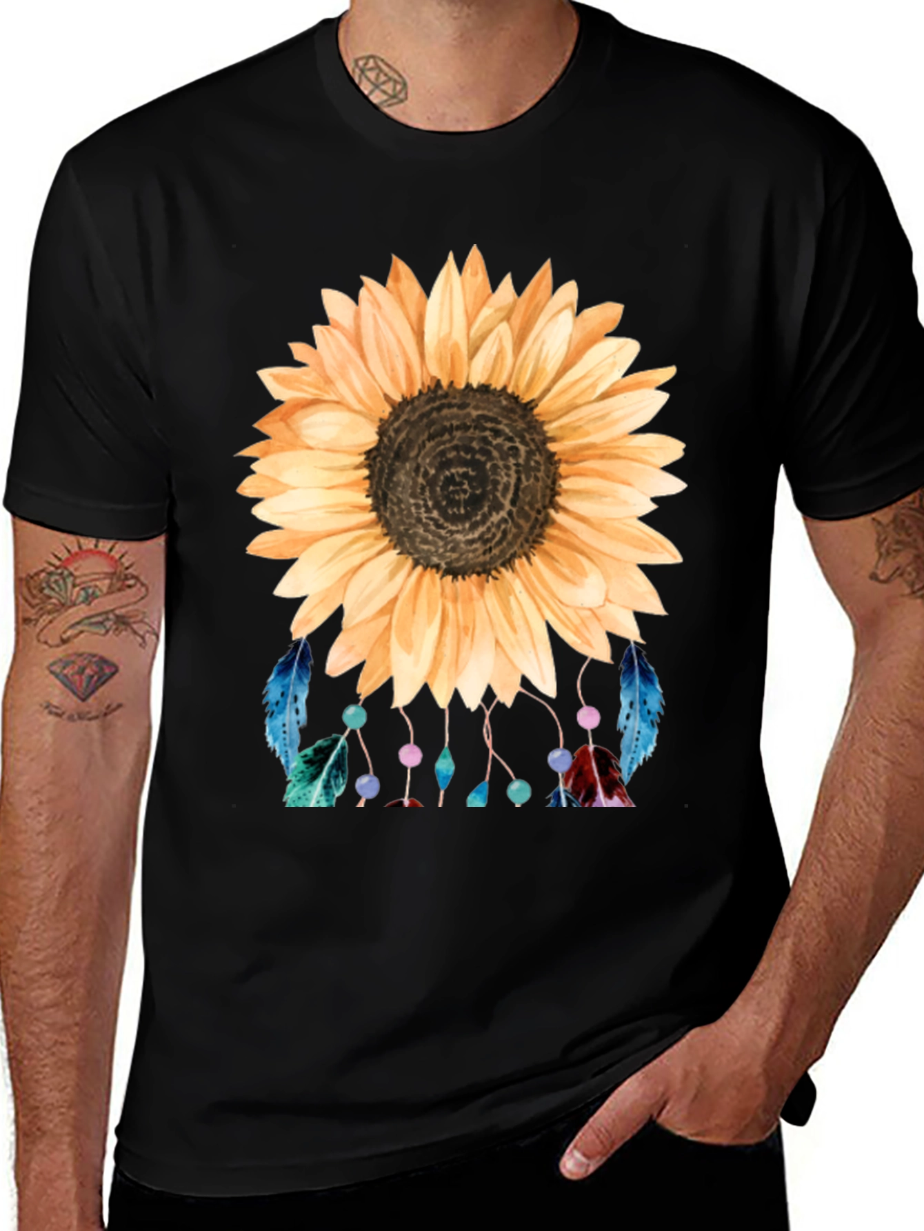 Variant 25 of Sunflower Dreamcatcher Graphic Tee