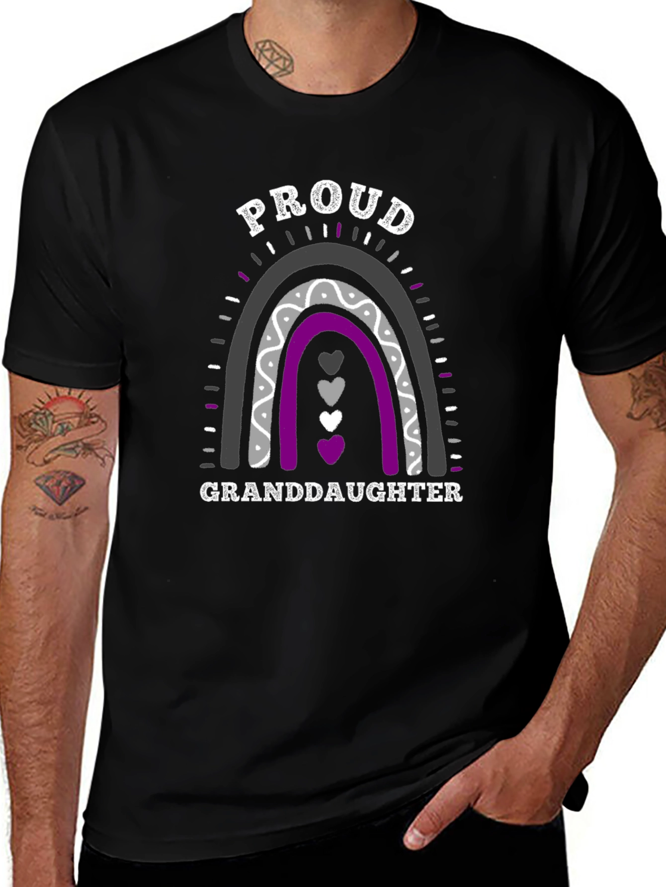Variant 29 of Proud Granddaughter Rainbow T-Shirt