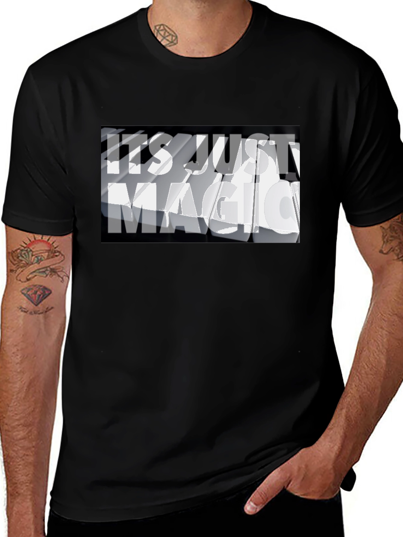 It's Just Magic Graphic Tee - Black