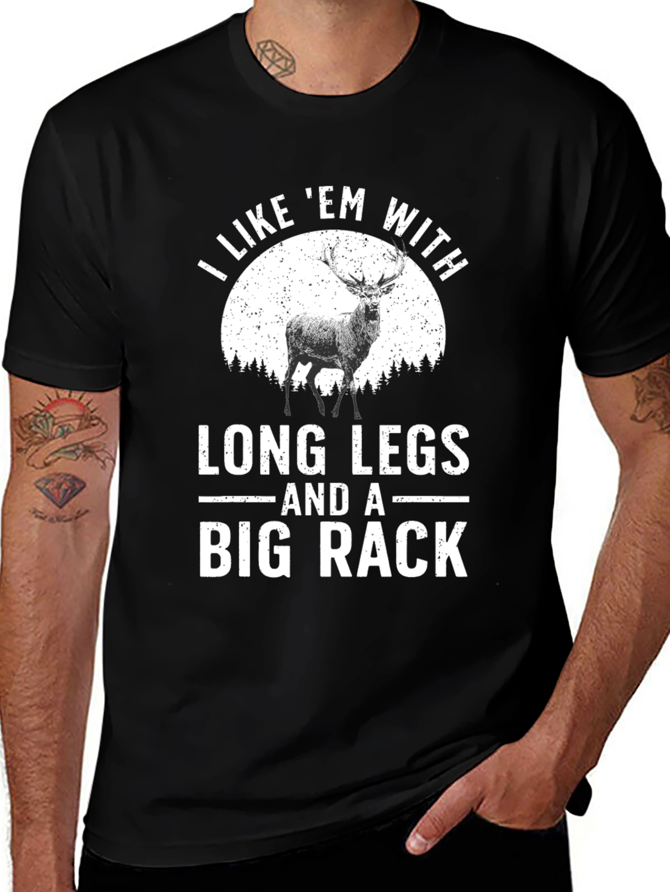 Variant 25 of Long Legs Big Rack Funny Graphic T-Shirt