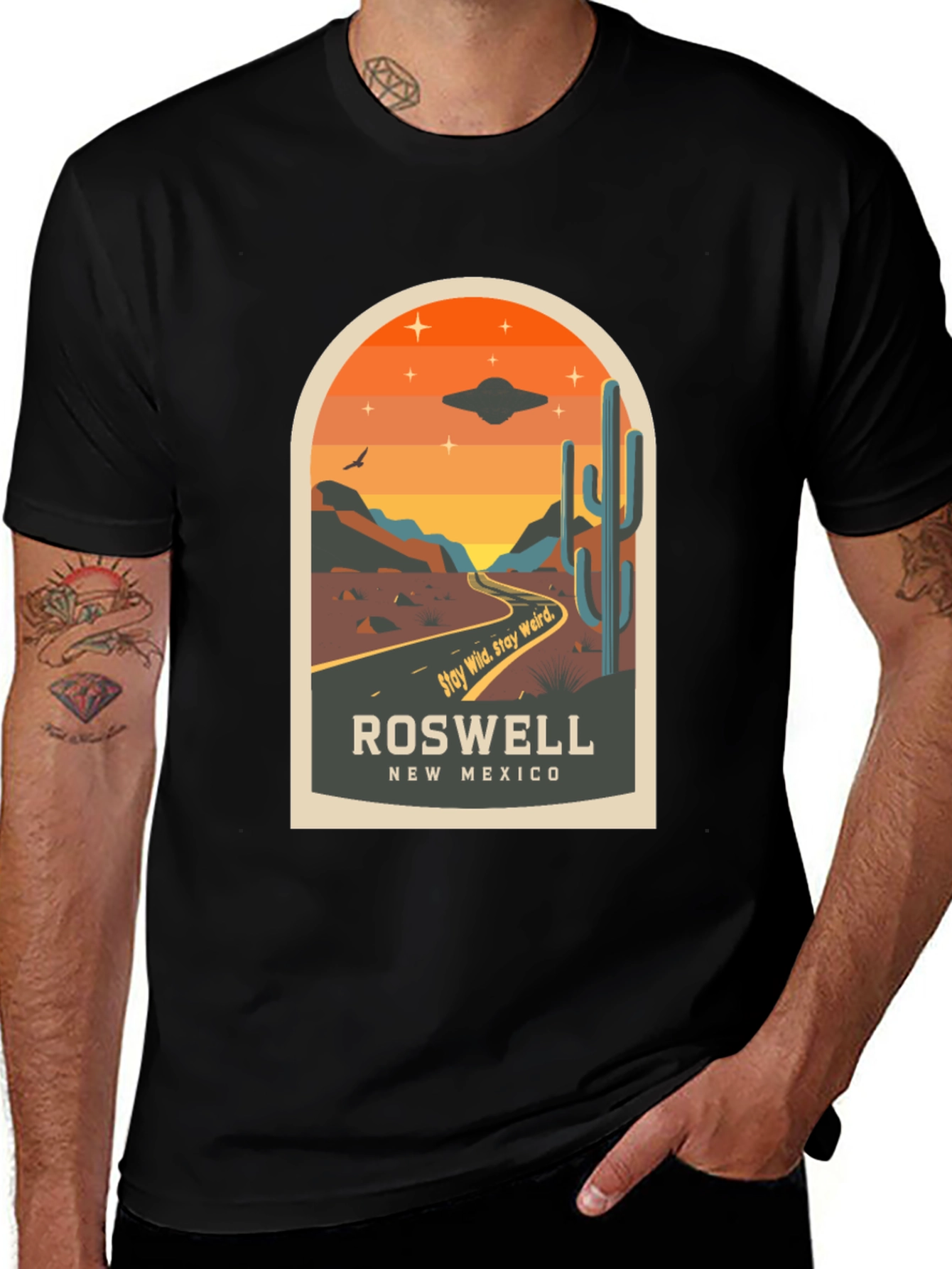 Roswell New Mexico UFO Desert T-Shirt
