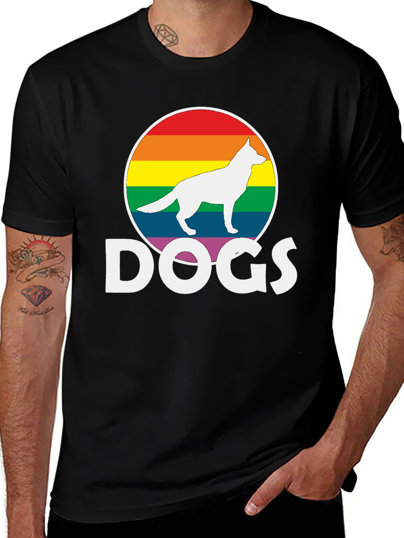 Variant 5 of Rainbow Dog Lover Tee