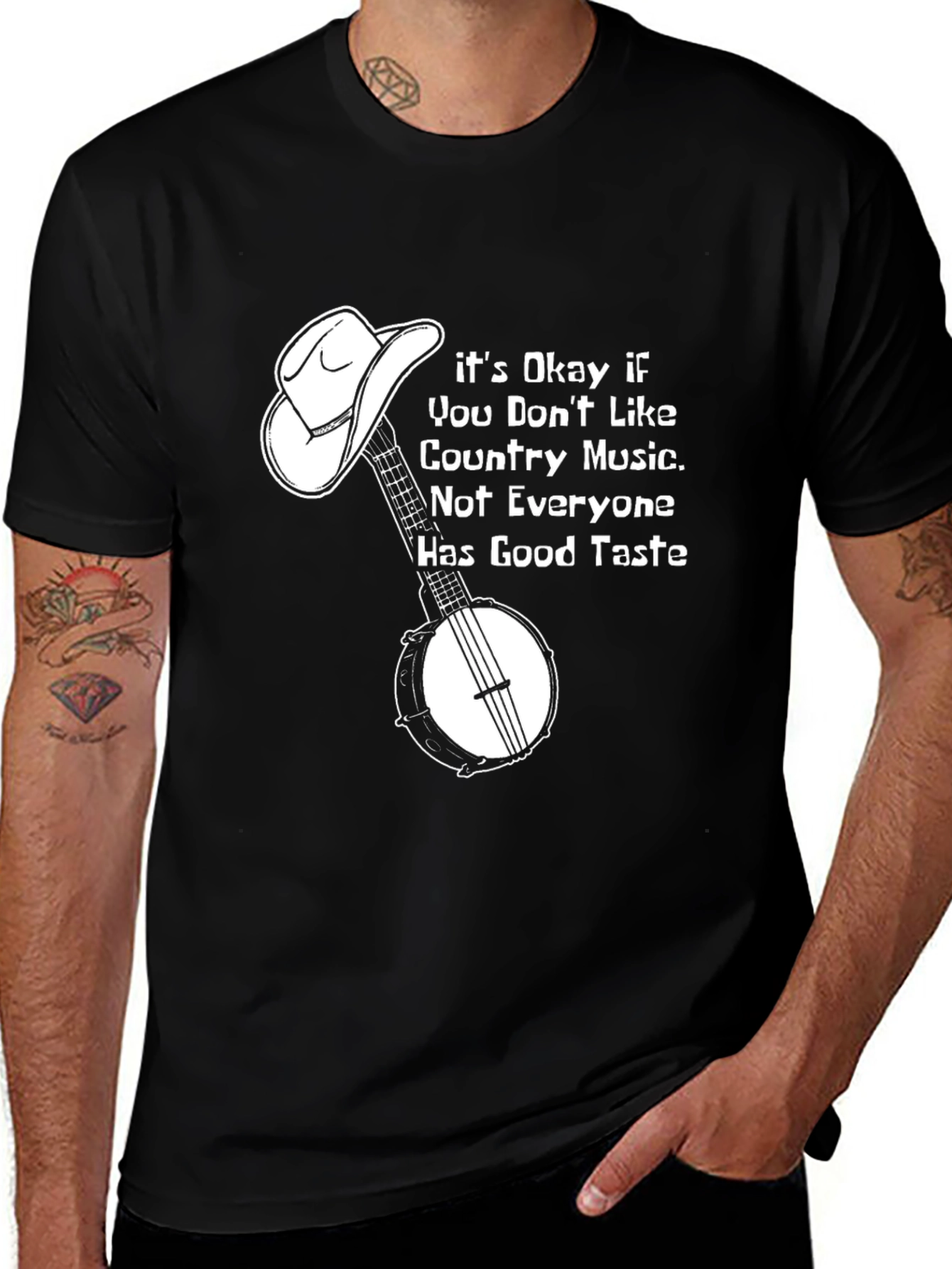 Variant 30 of Country Music Banjo Graphic Tee - Good Taste