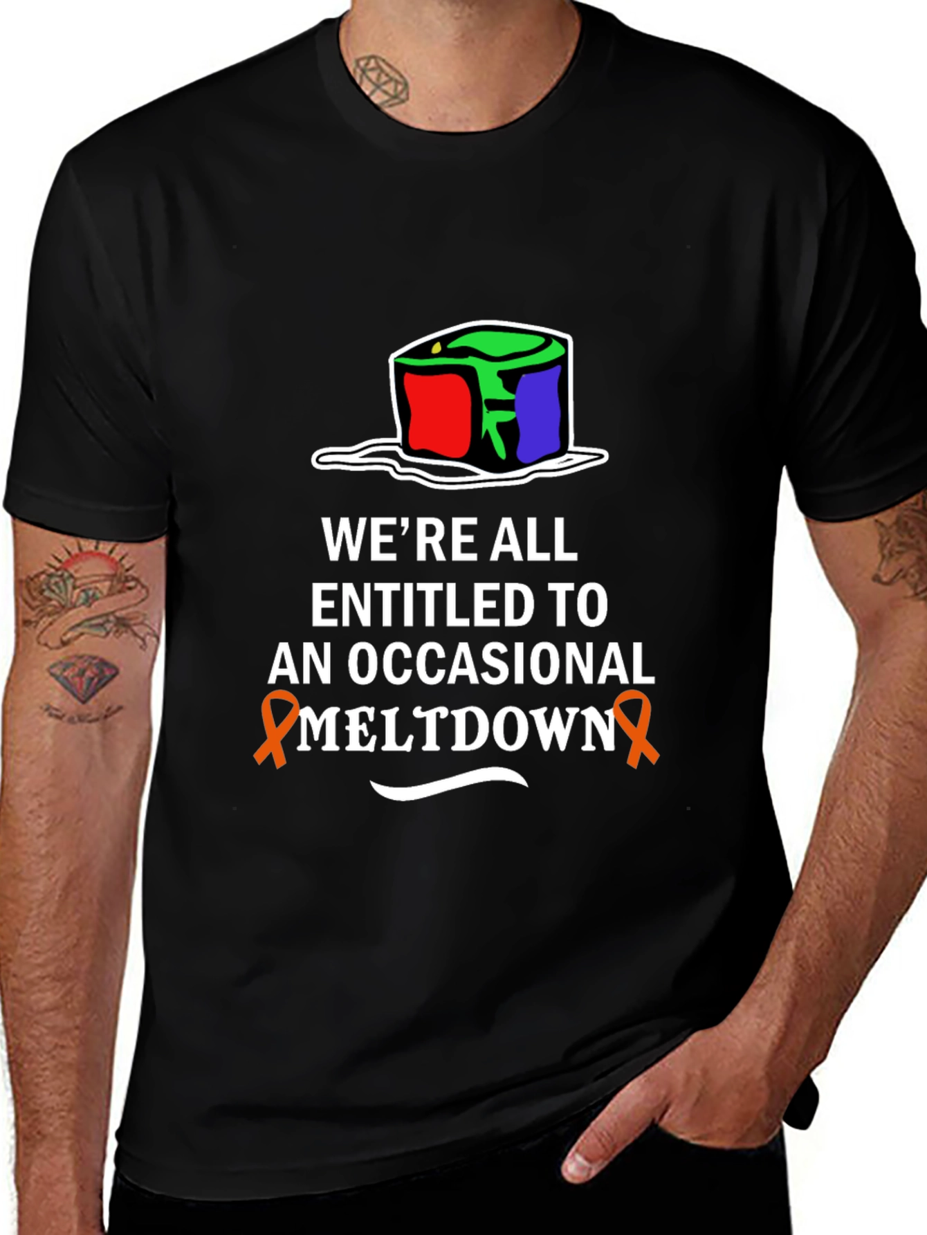 Variant 23 of Meltdown Awareness T-Shirt