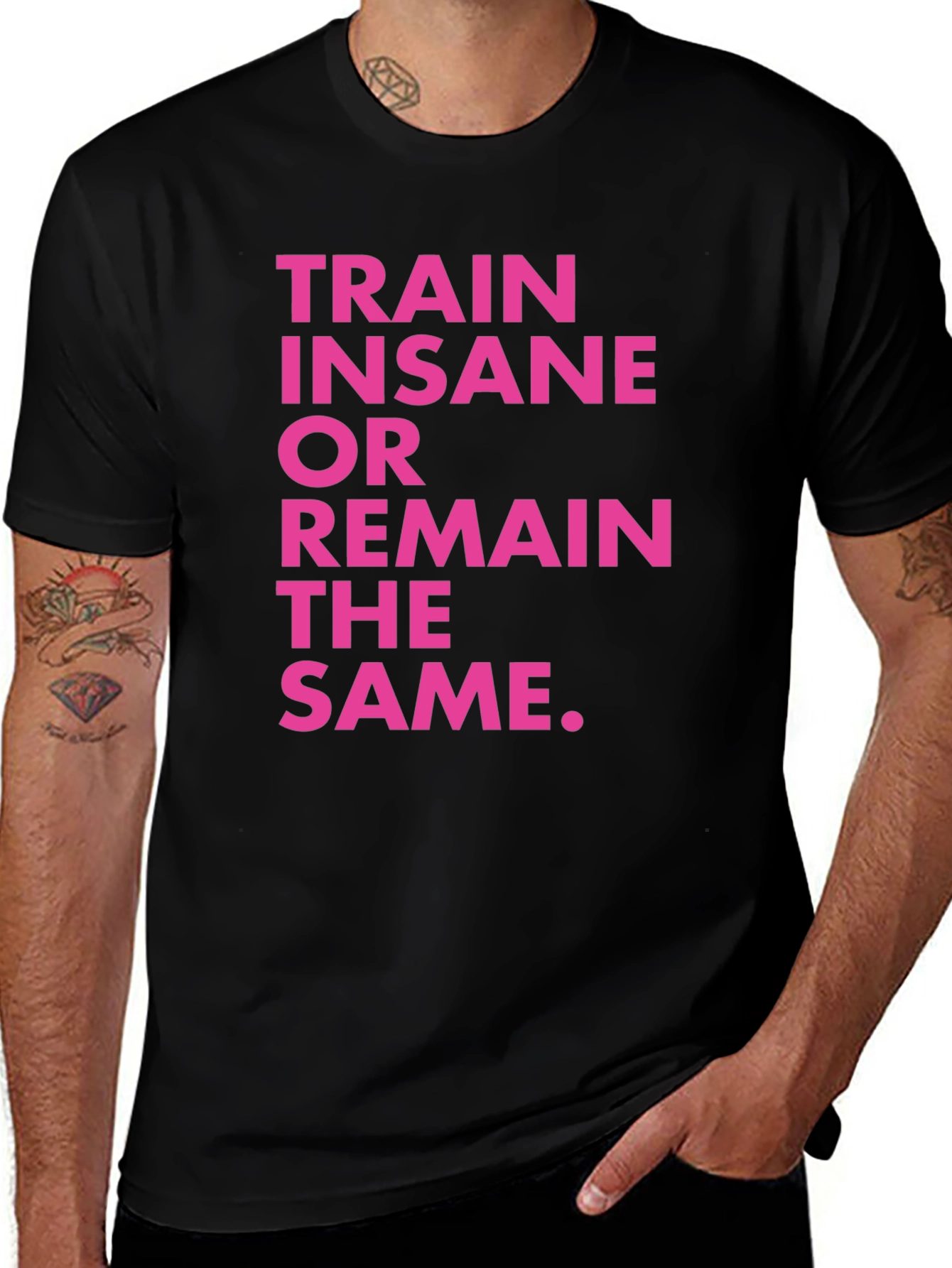 Variant 13 of Train Insane T-Shirt - Motivational Workout Tee
