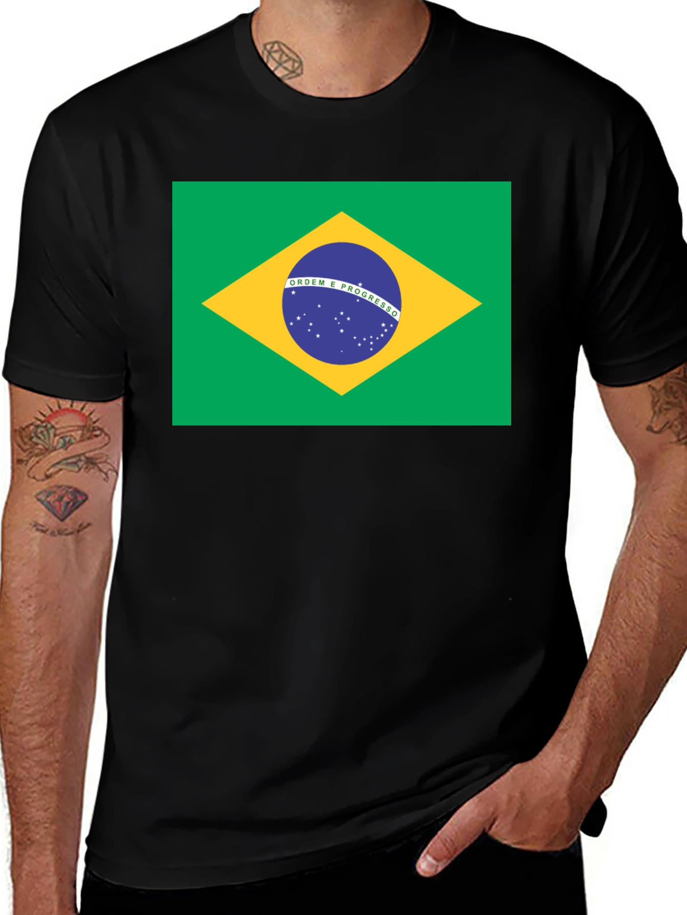 Brazil Flag T-Shirt - Graphic Tee
