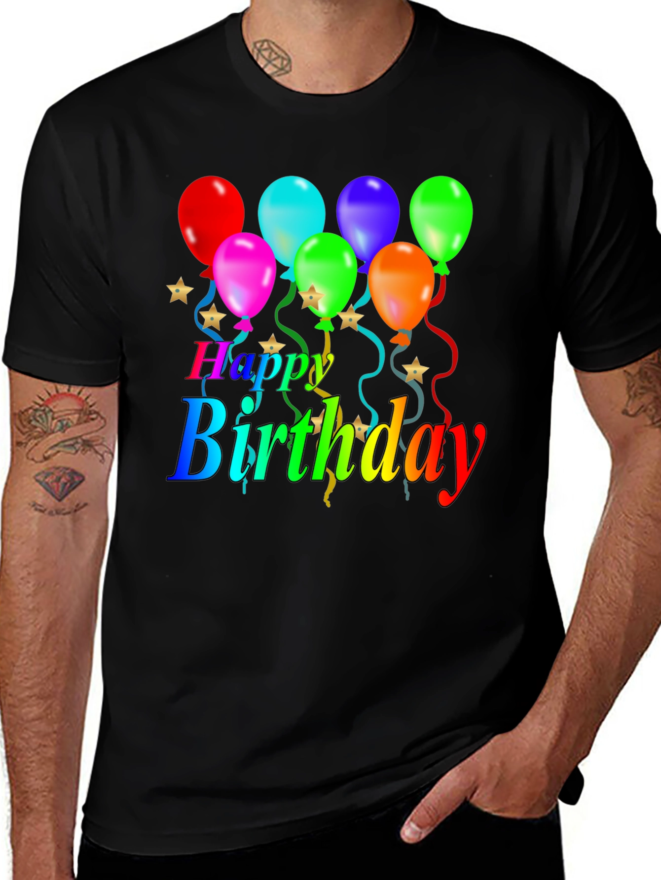 Variant 24 of Happy Birthday Graphic T-Shirt