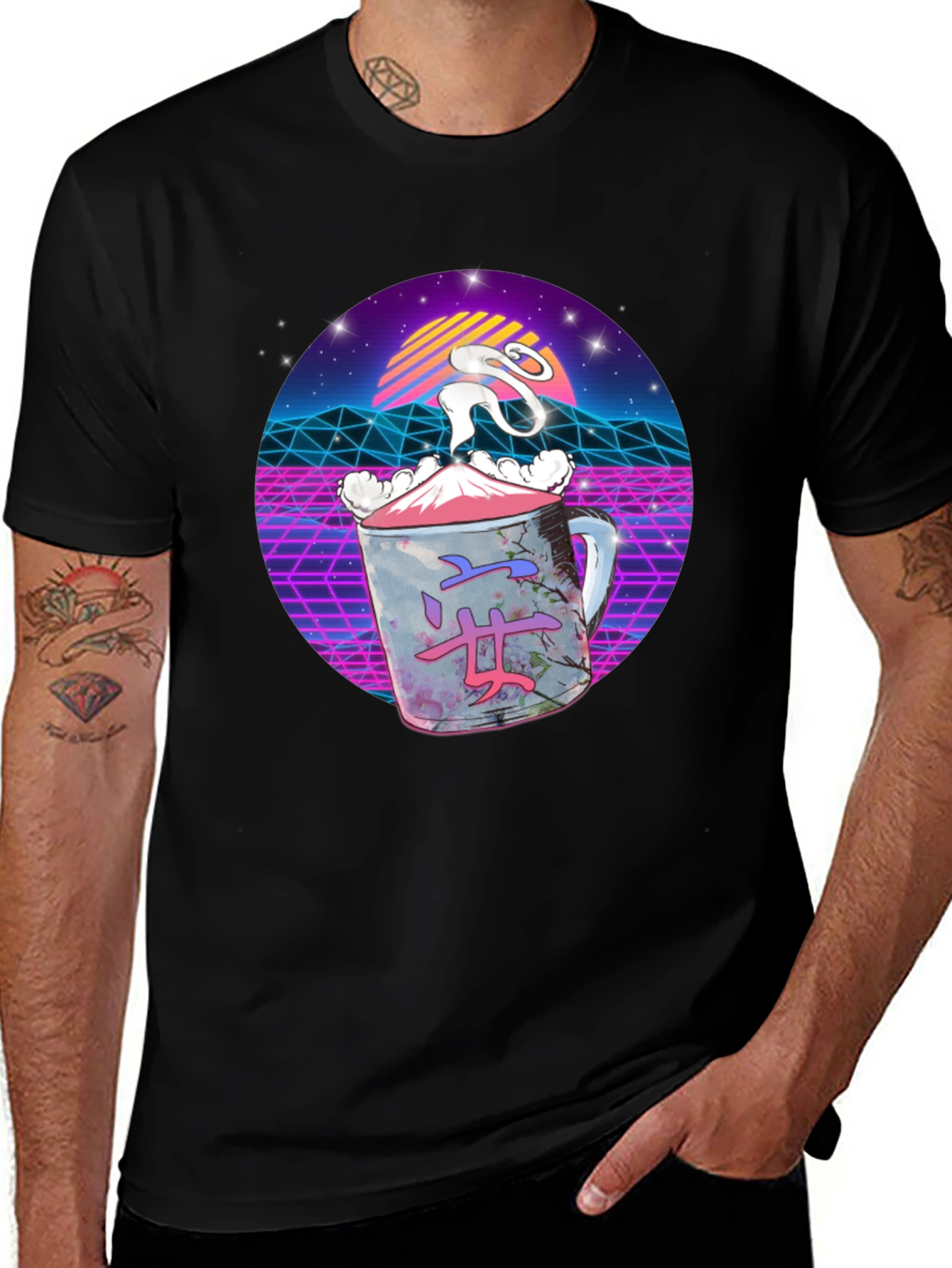 Variant 24 of Retro Vaporwave Japanese Tea T-Shirt