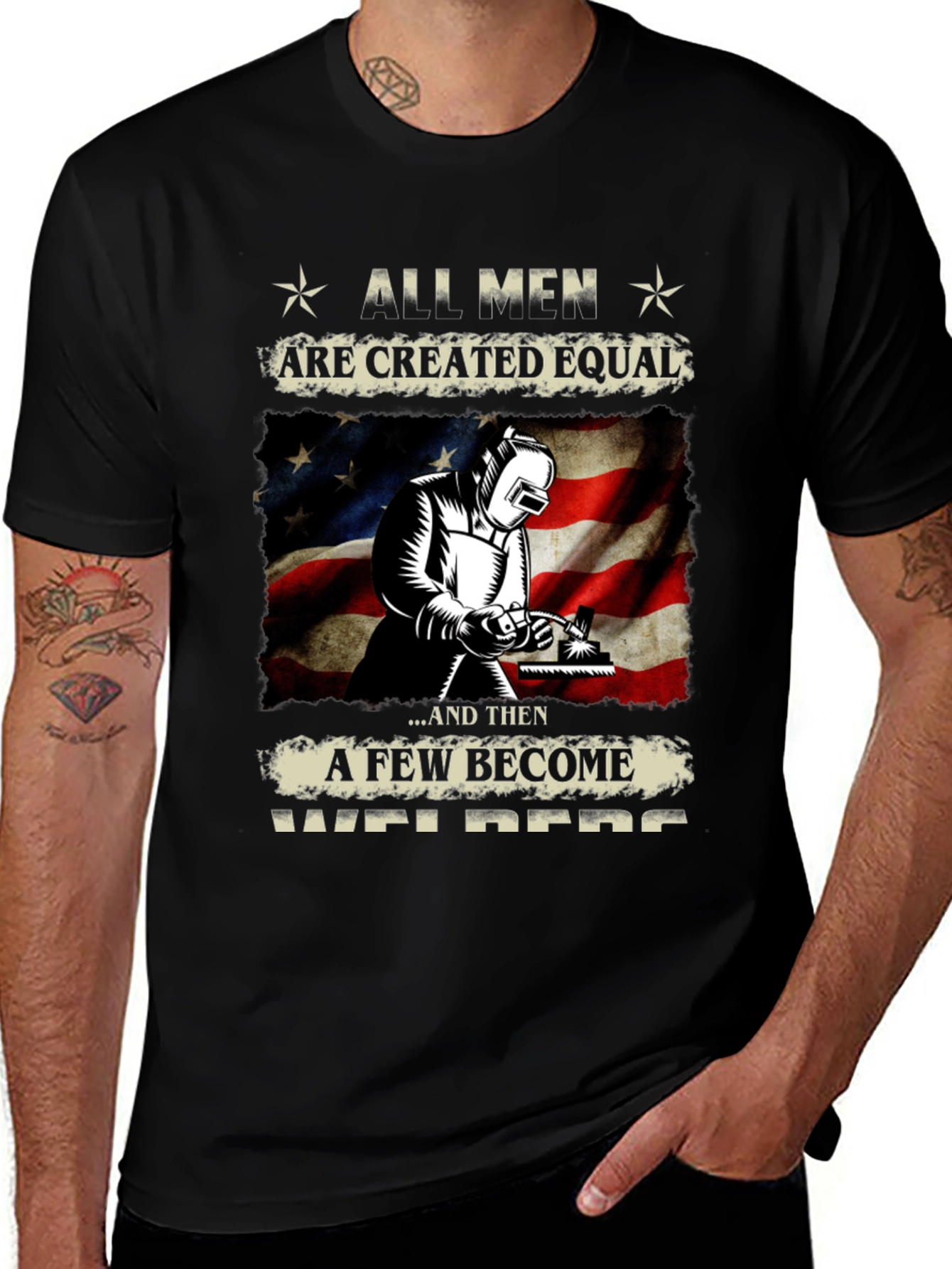 Variant 29 of All Men Are Created Equal Welder T-Shirt