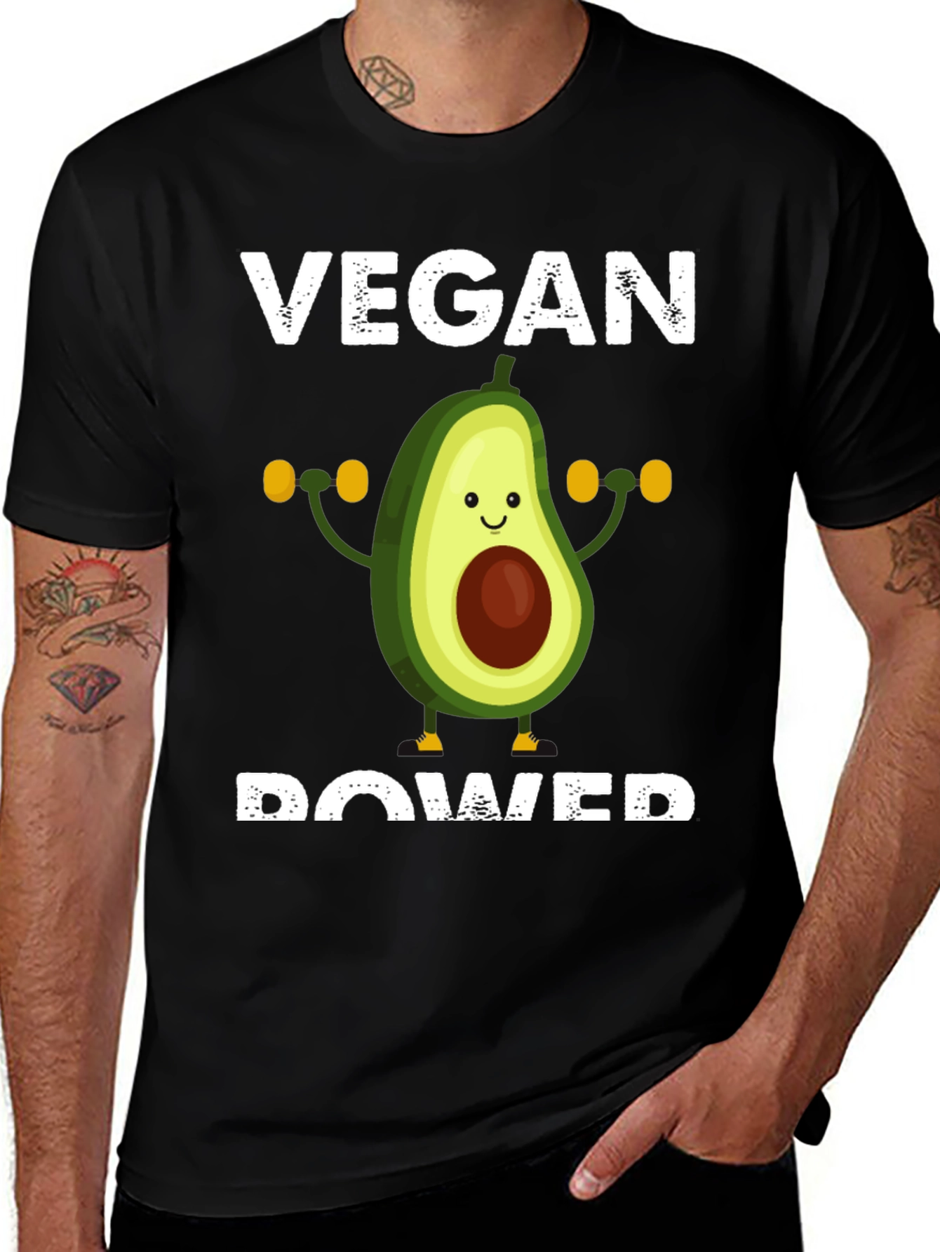 Variant 2 of Vegan Power Avocado T-Shirt