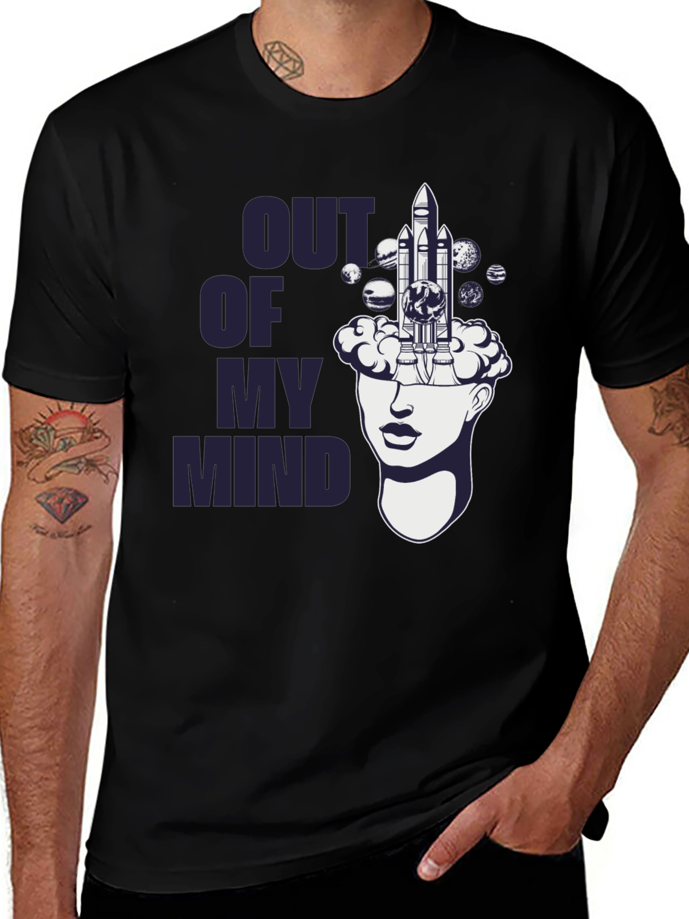 Variant 30 of Out of My Mind Space Shuttle Graphic T-Shirt