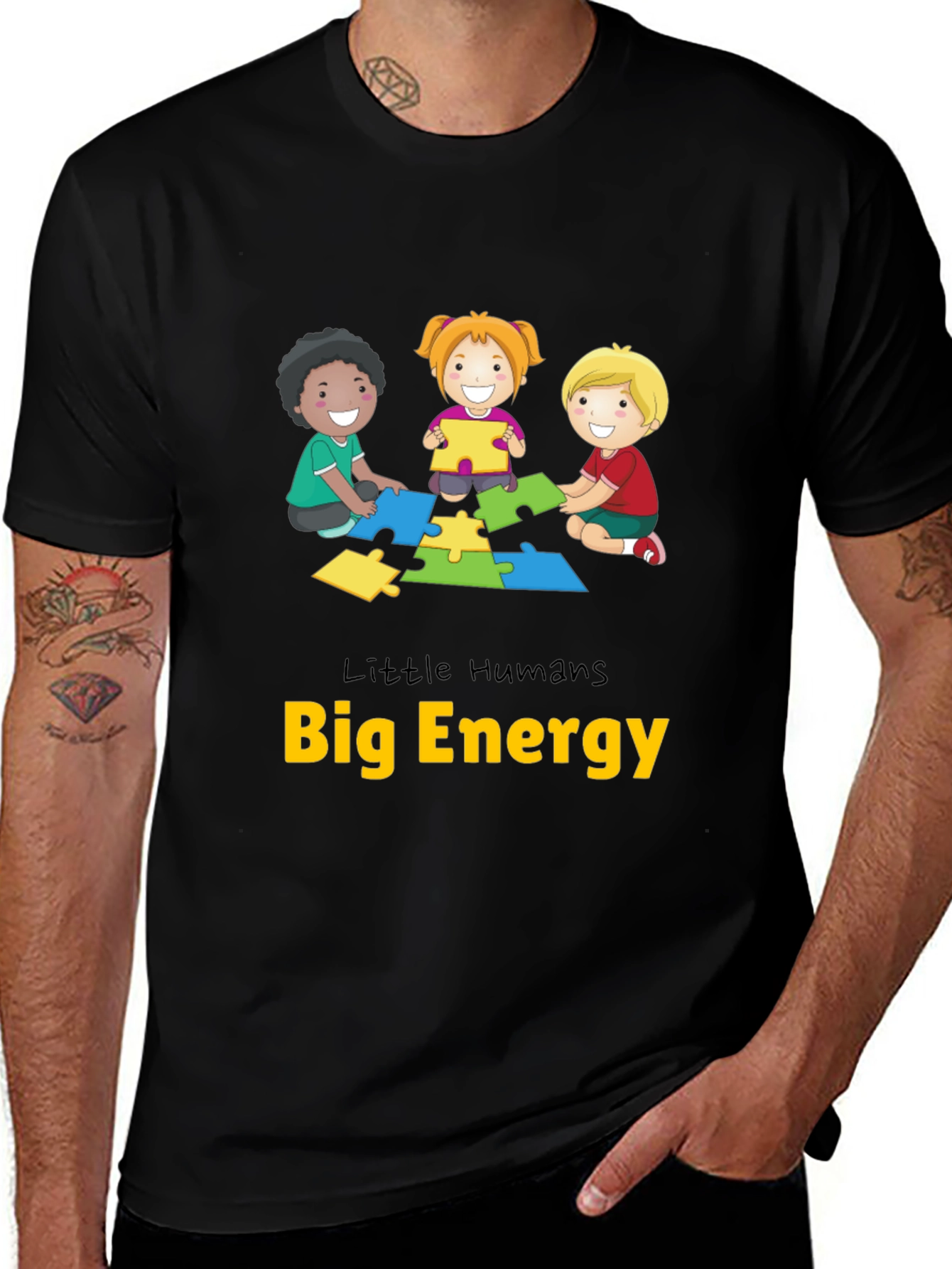 Variant 5 of Little Humans Big Energy Graphic Tee