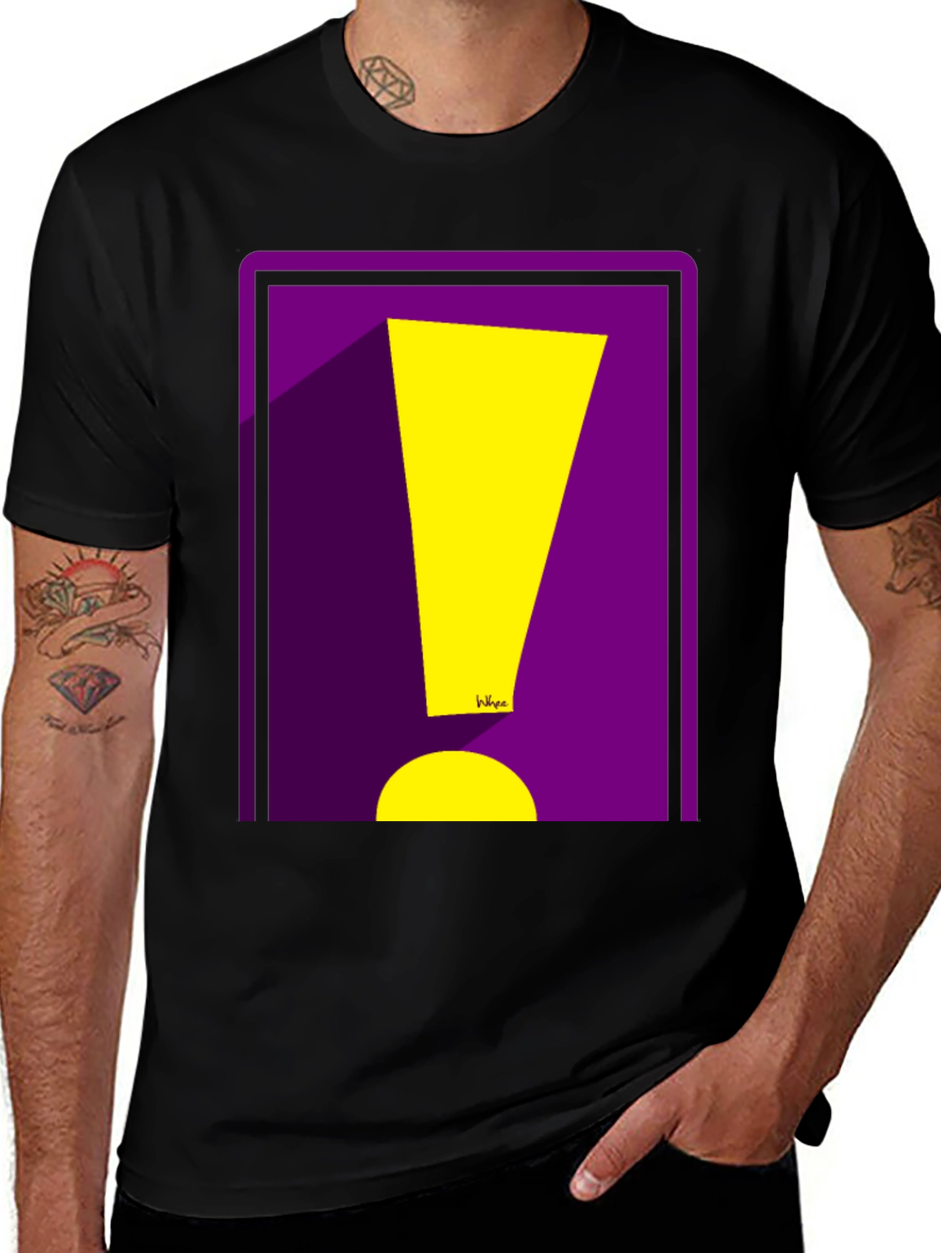 Variant 21 of Bold Exclamation T-Shirt - Stand Out Style