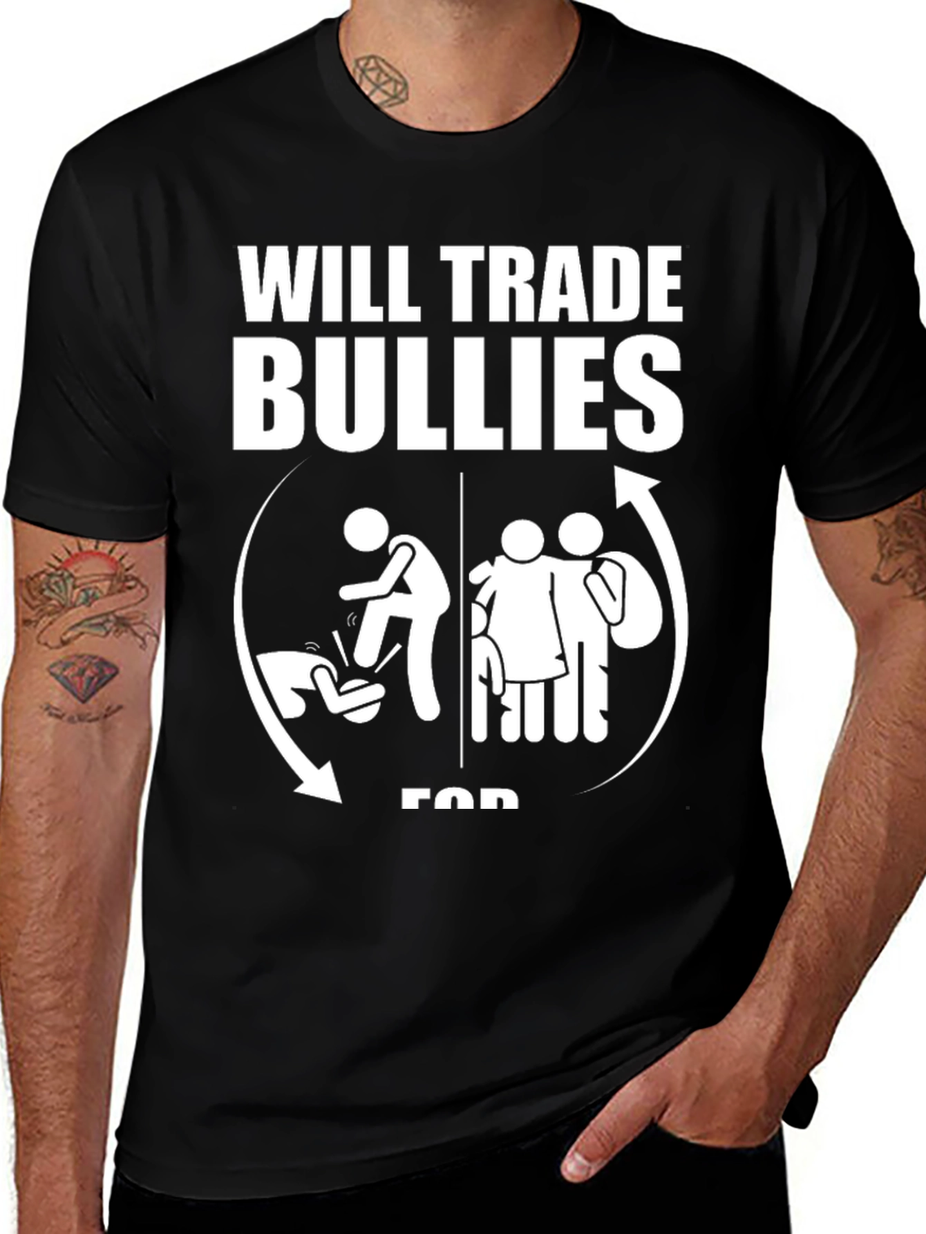 Variant 27 of Will Trade Bullies for Grandparents Graphic T-Shirt