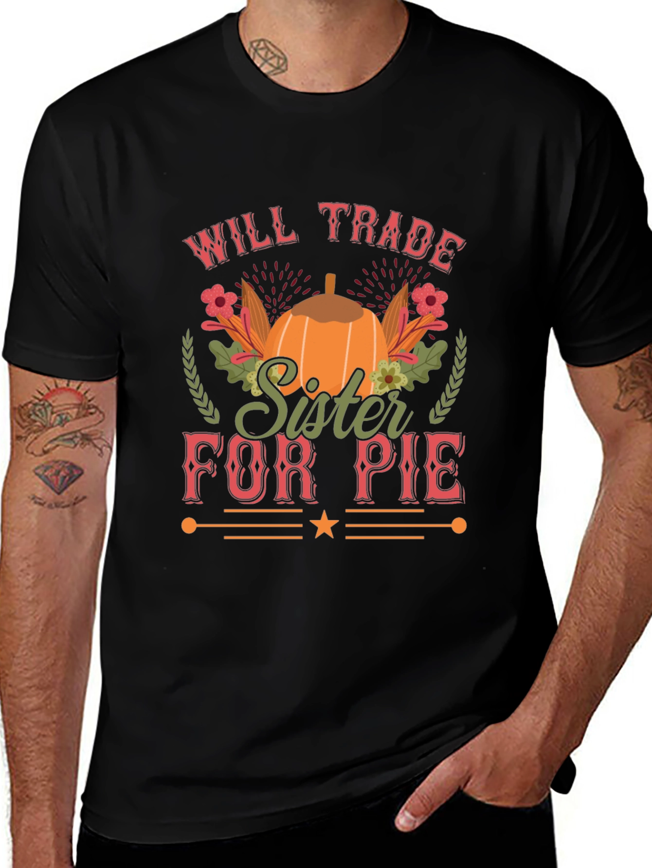 Will Trade Sister for Pie Funny Thanksgiving T-Shirt