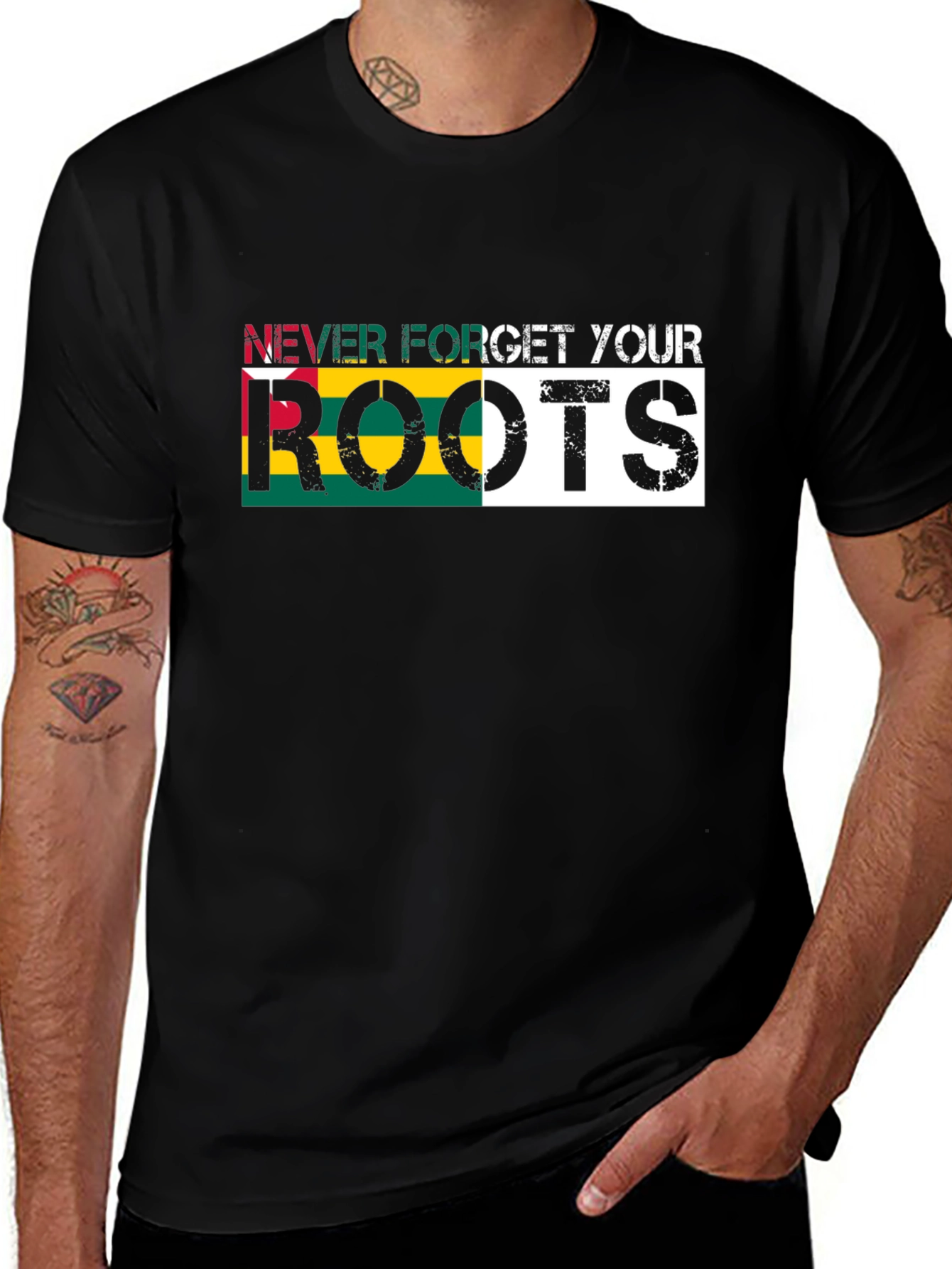 Never Forget Your Roots Togo Flag T-Shirt