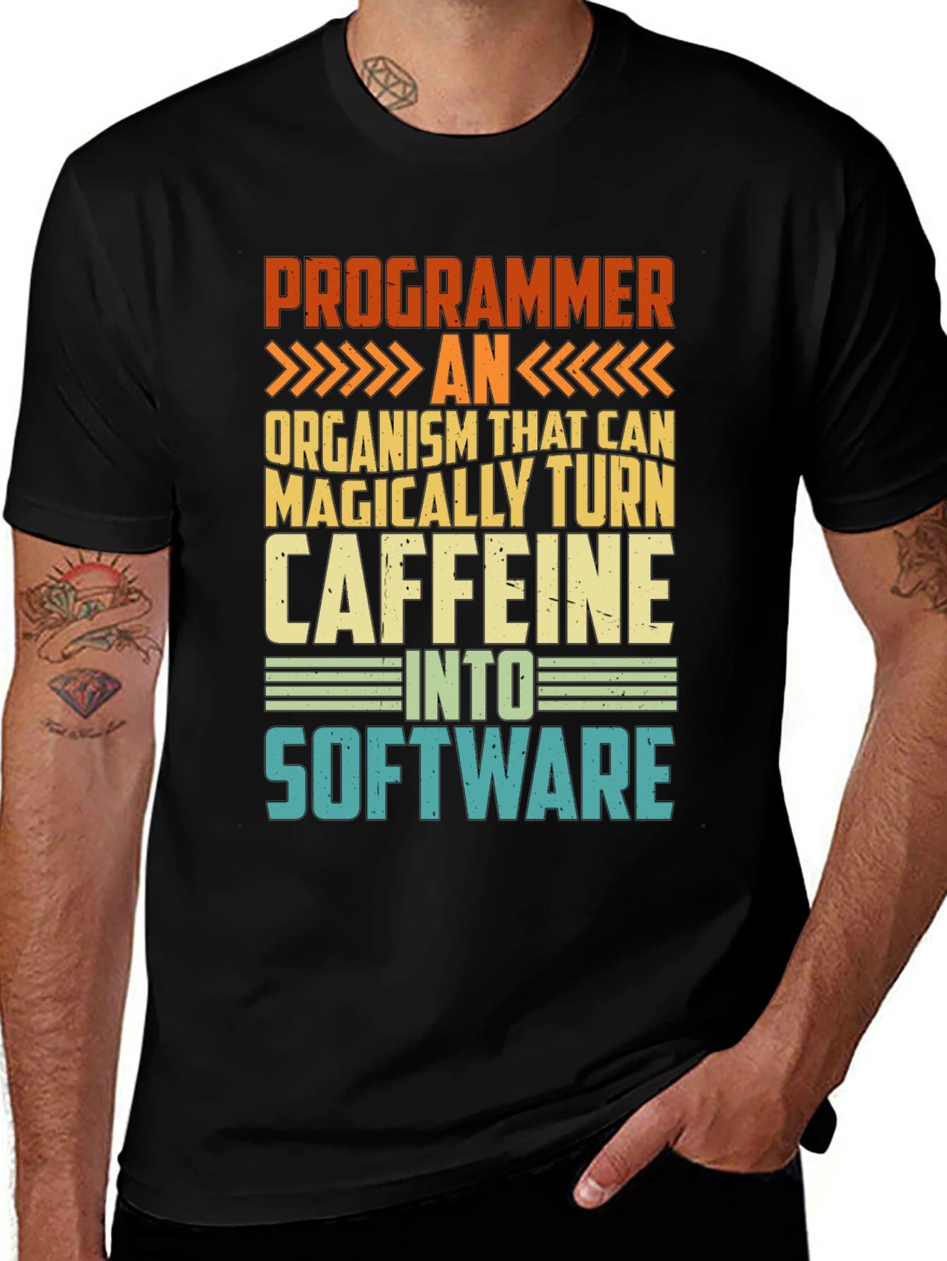 Variant 12 of Programmer Caffeine to Software Graphic Tee
