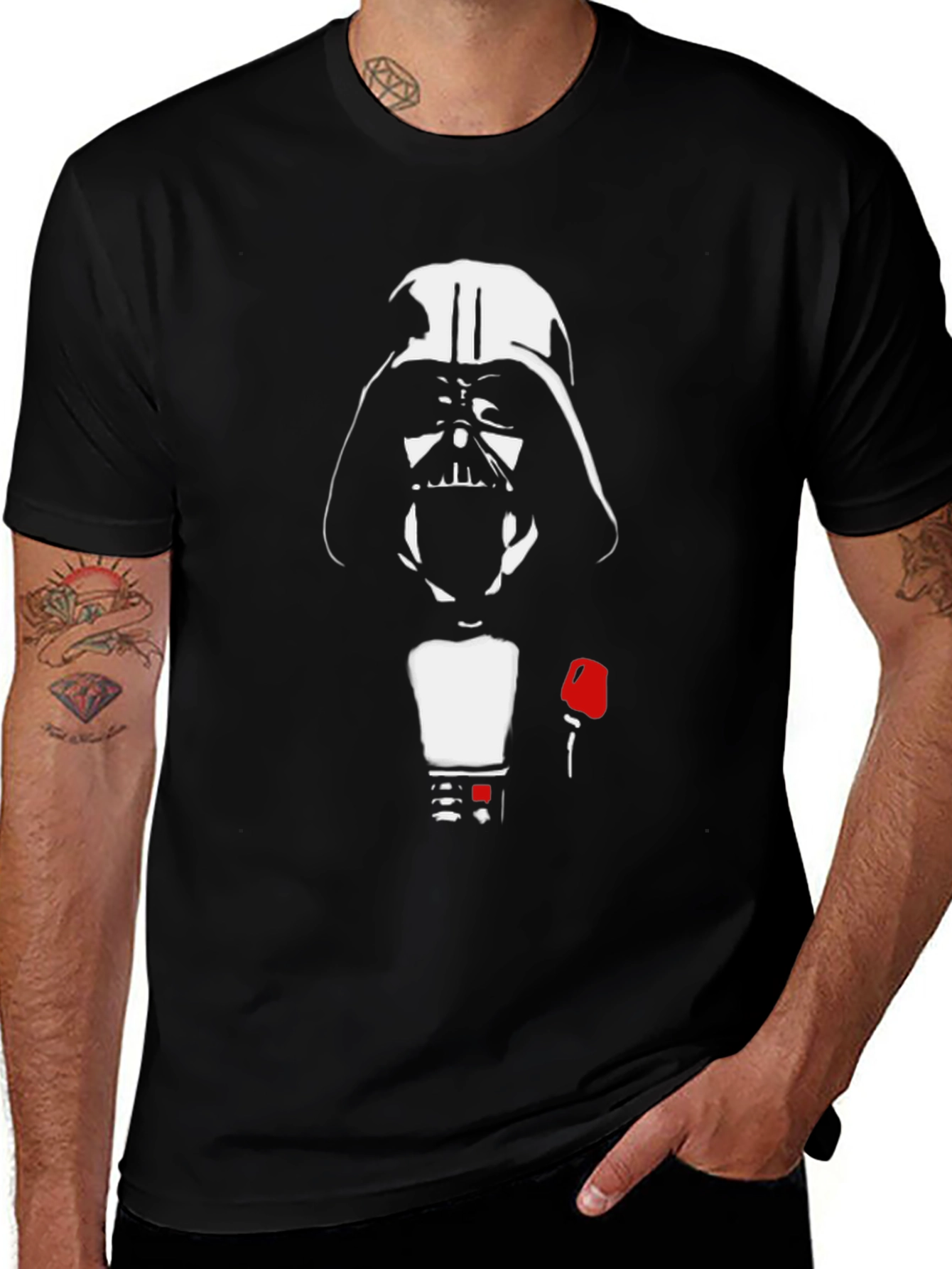 Darth Vader Godfather Mashup T-Shirt - Black