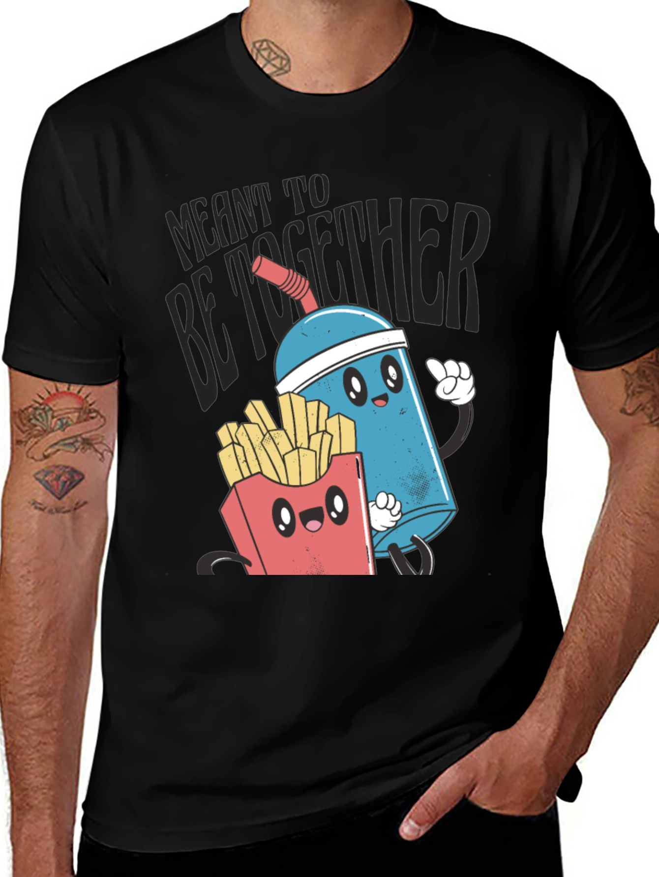 Variant 30 of Meant To Be Together Foodie T-Shirt