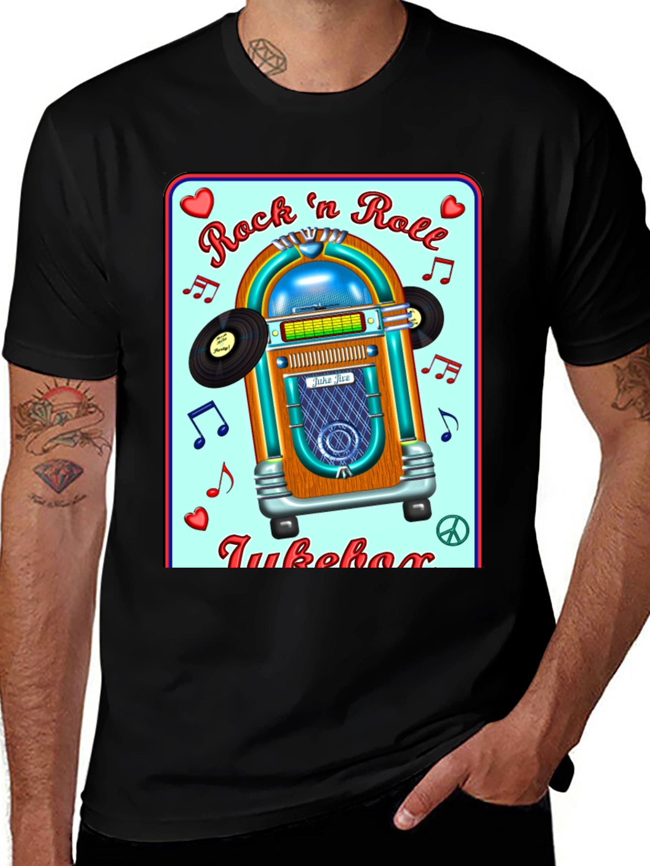 Variant 23 of Rock 'n' Roll Jukebox Graphic Tee