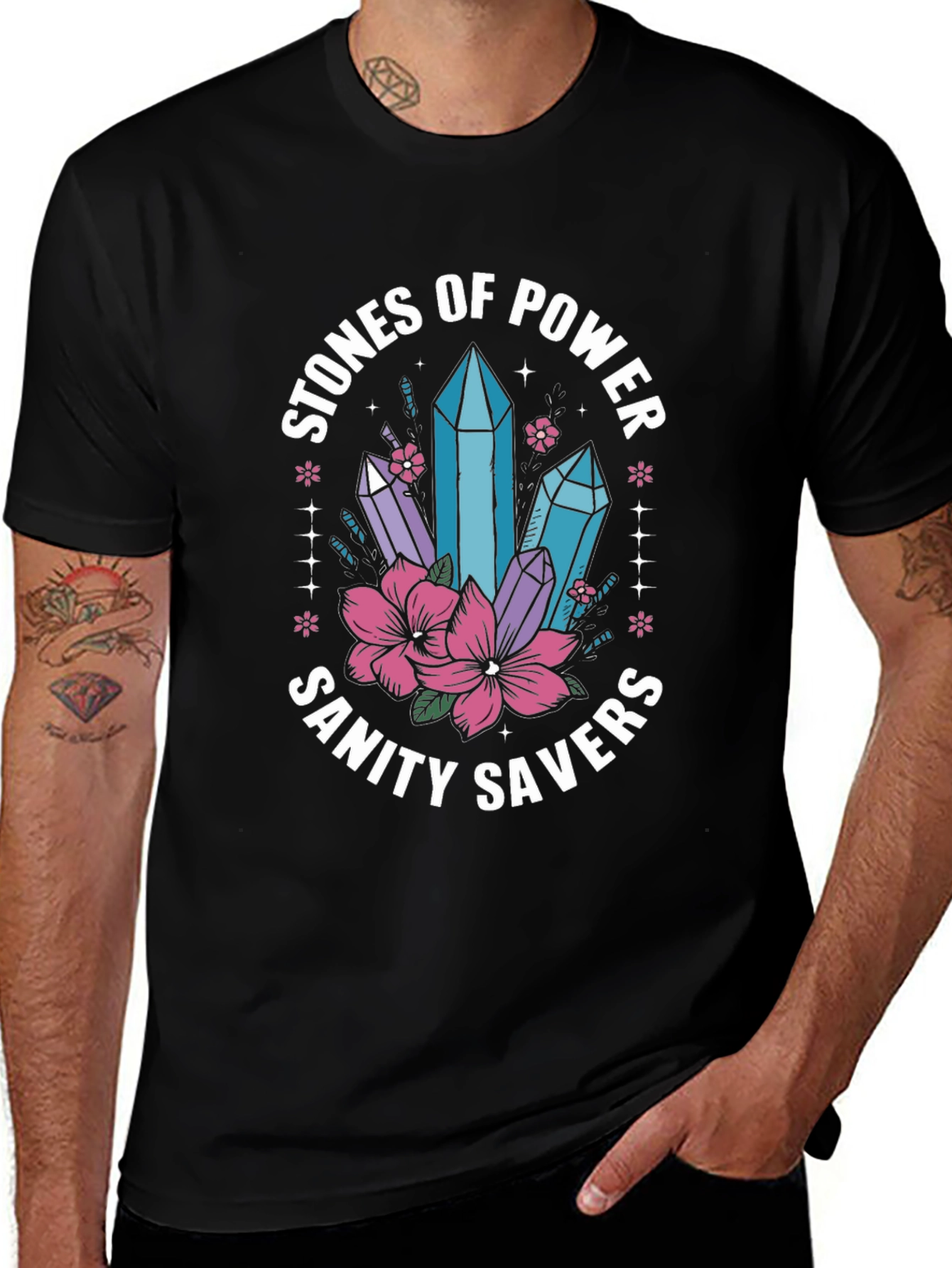 Variant 6 of Stones of Power Sanity Savers Graphic Tee