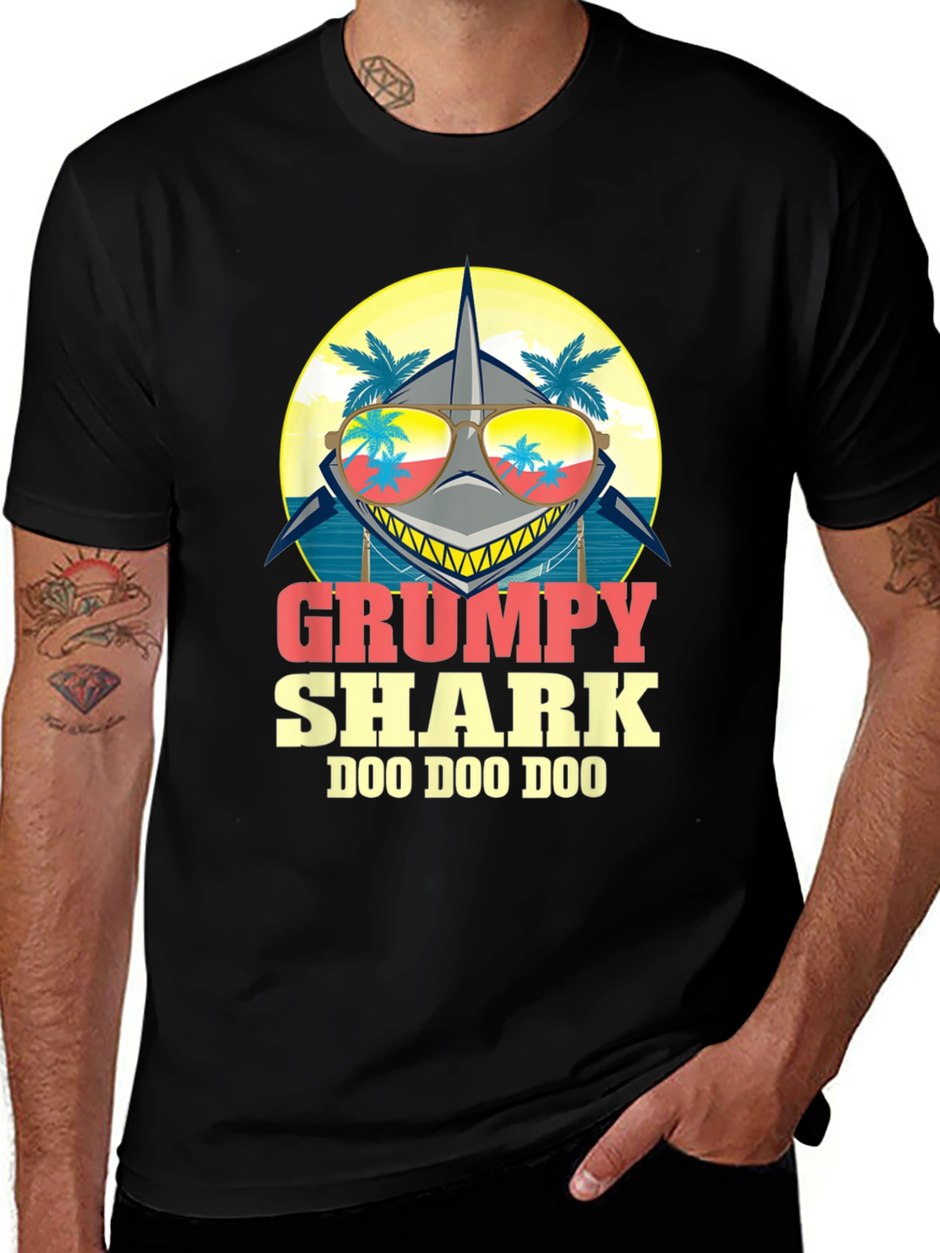 Variant 14 of Grumpy Shark Doo Doo Doo T-Shirt