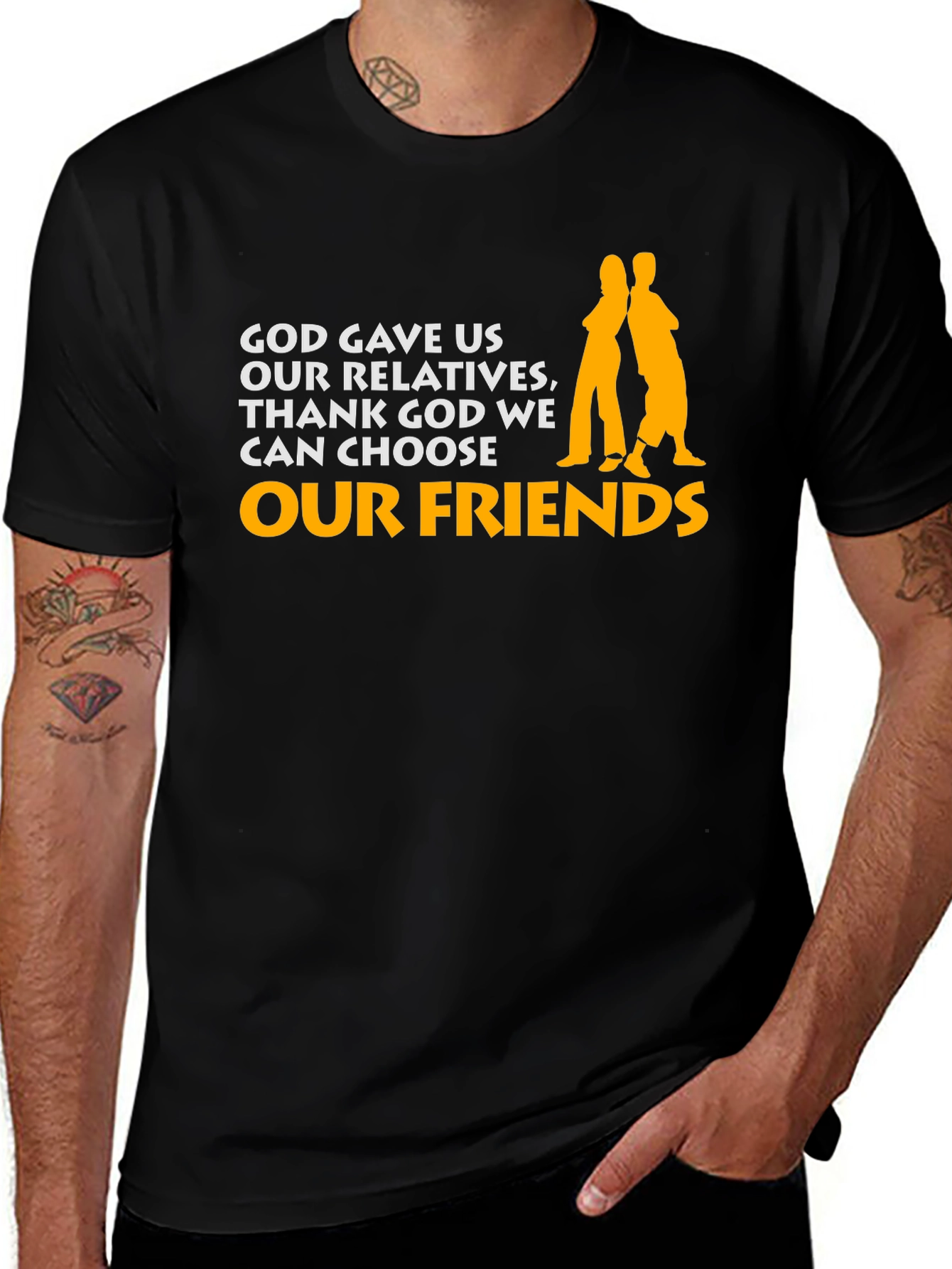 Variant 25 of God Gave Us Relatives Graphic Tee