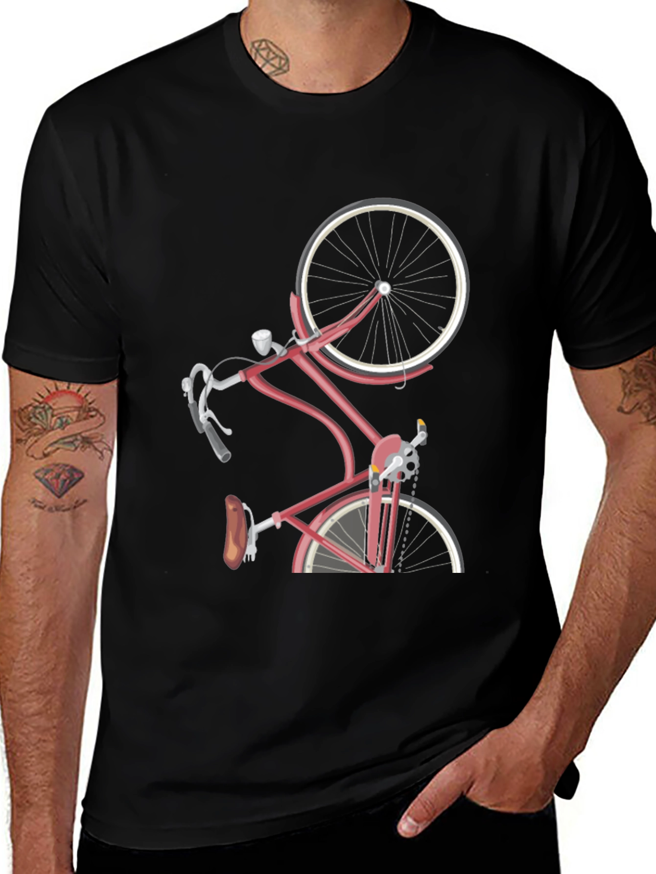 Variant 30 of Stylish Bicycle Graphic T-Shirt - Unique Design