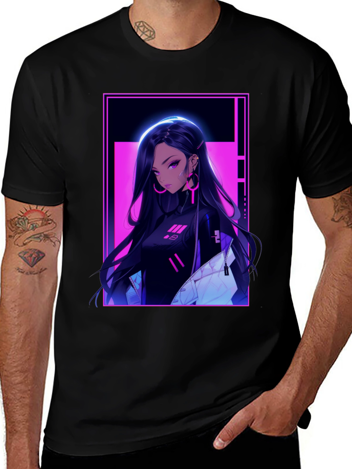 Variant 28 of Anime Girl T-Shirt - Cool Graphic Tee