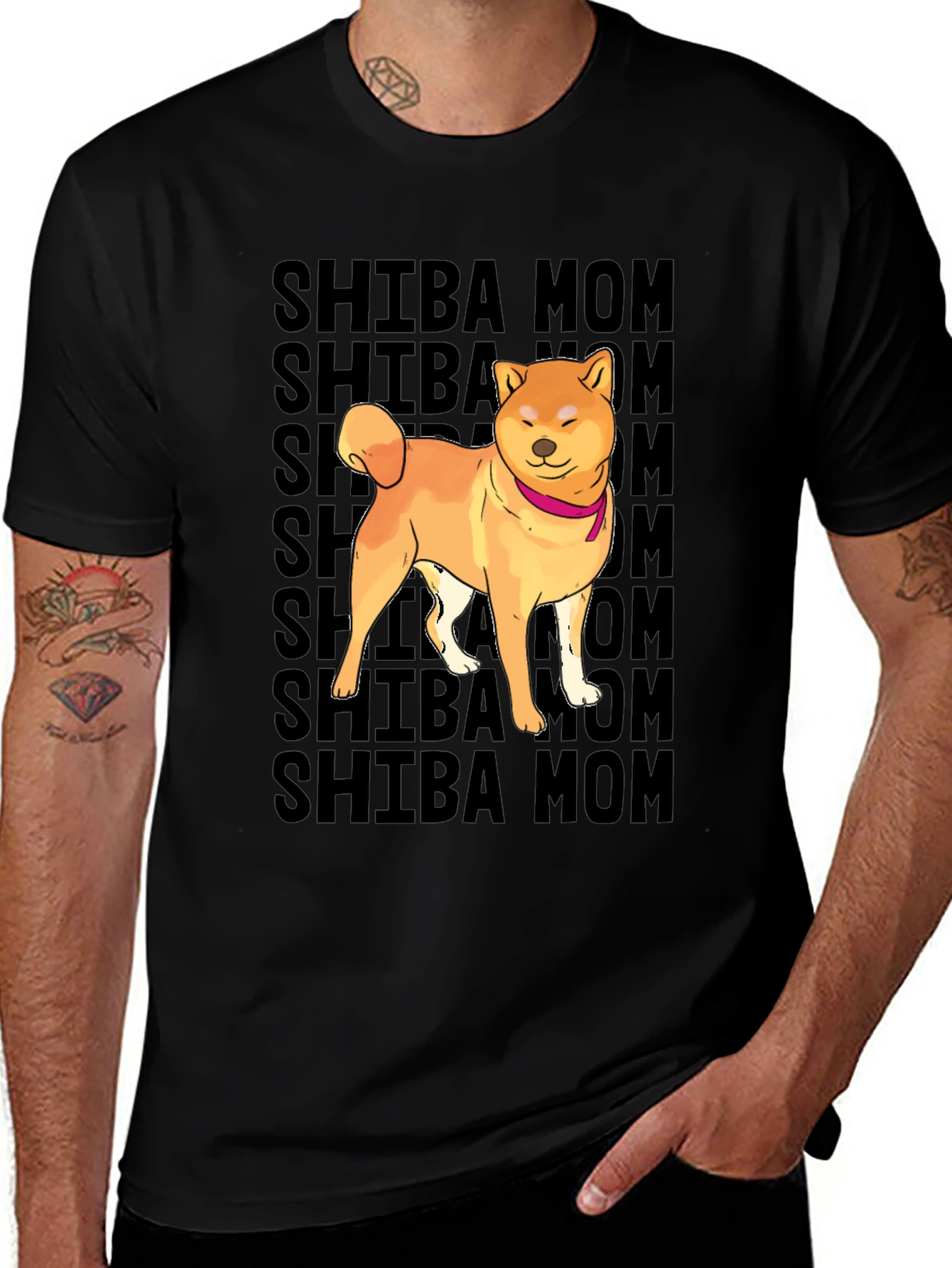 Shiba Mom Graphic T-Shirt - Dog Lover Tee