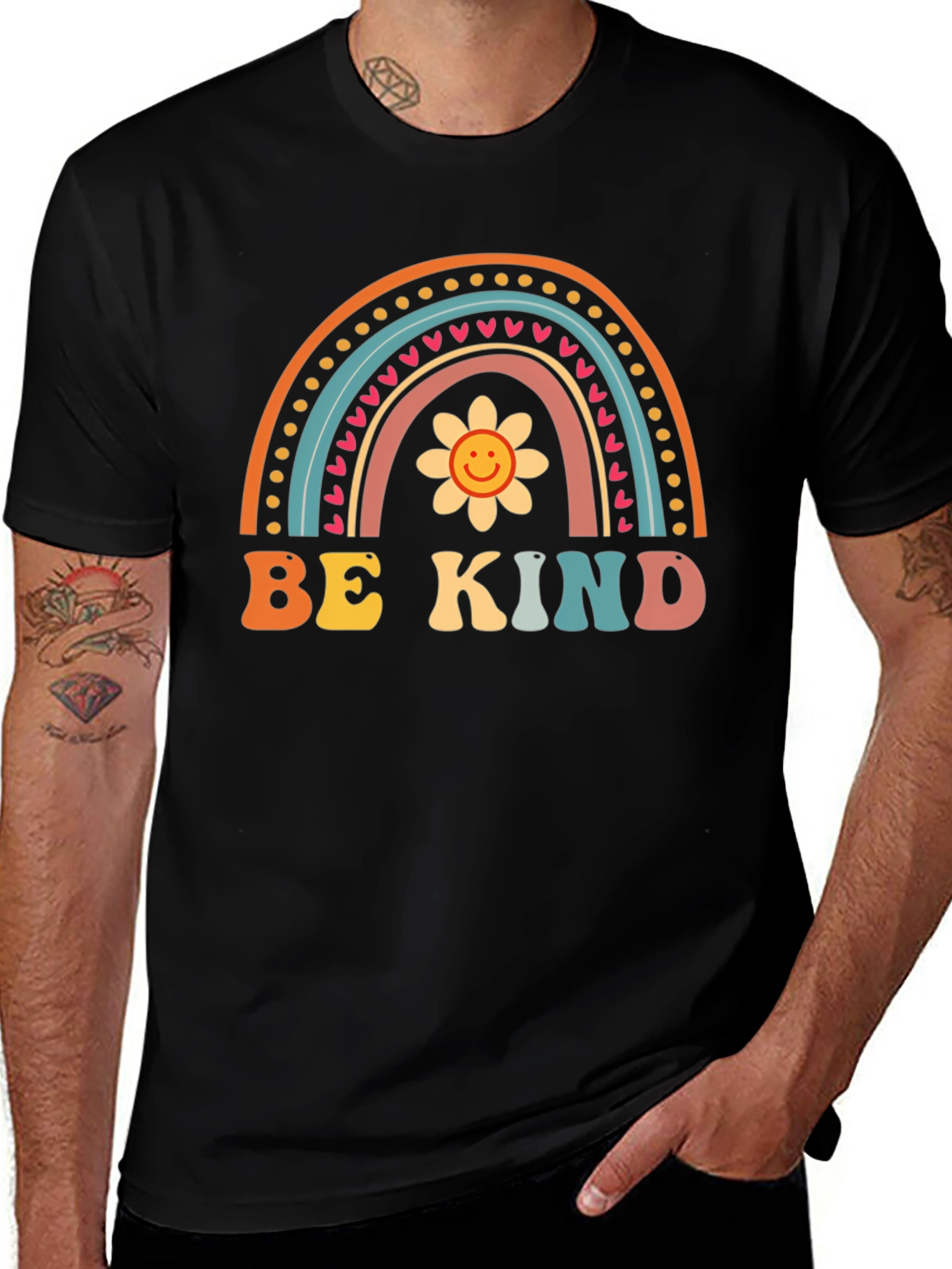 Be Kind Rainbow Graphic Tee