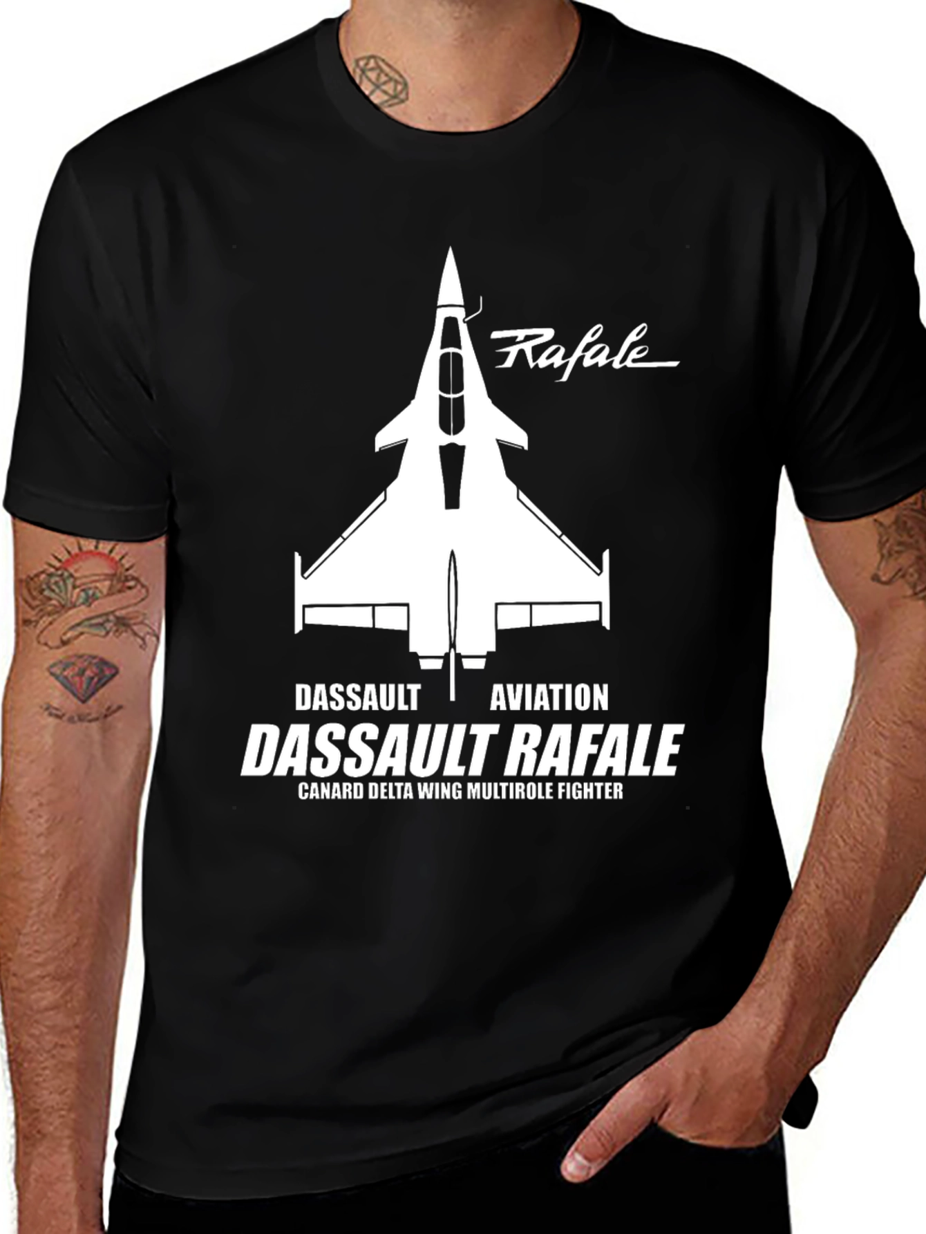 Variant 22 of Dassault Rafale Fighter Jet T-Shirt - Aviation Tee