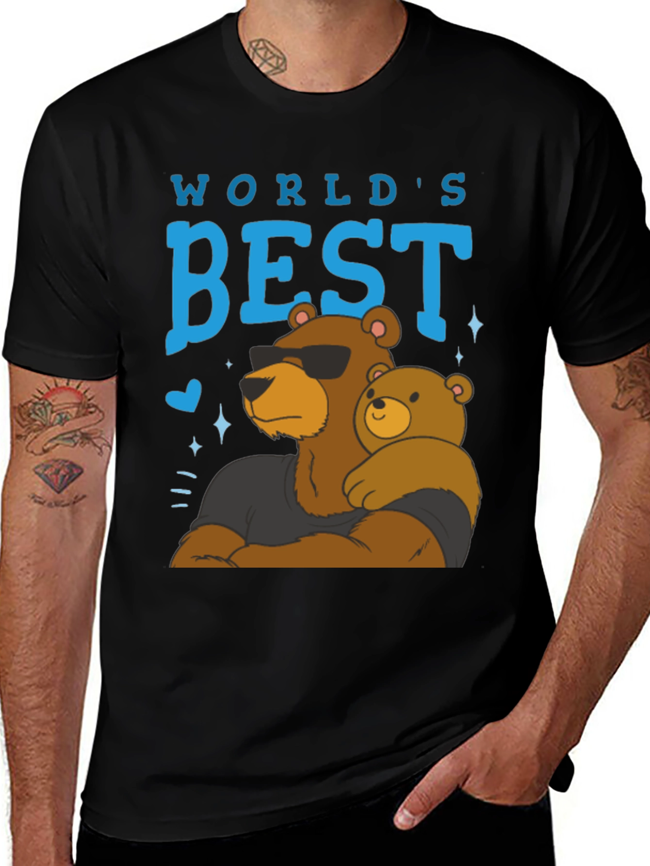 Variant 17 of World's Best Dad Bear T-Shirt