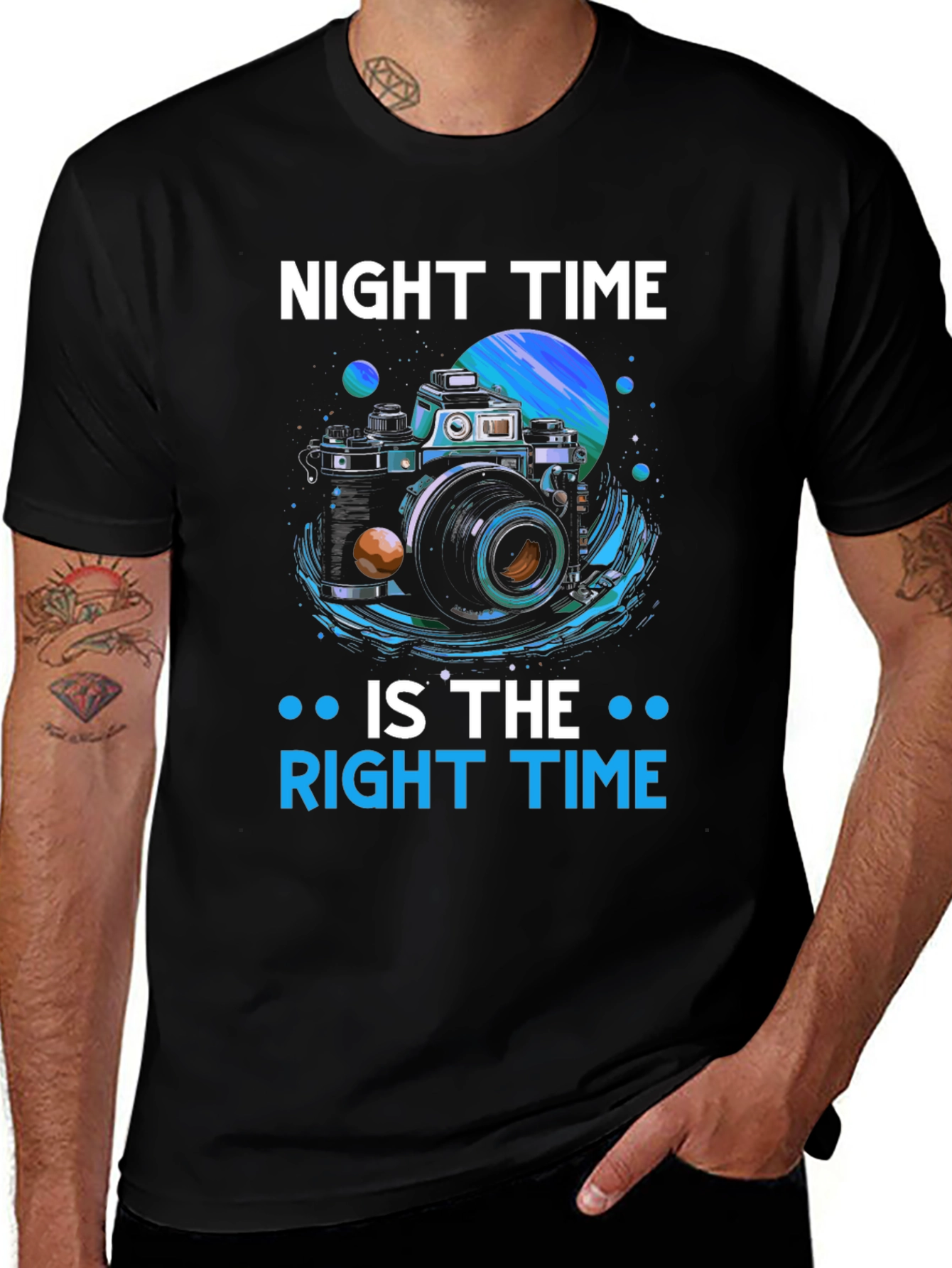 Variant 29 of Night Time Camera Graphic Tee