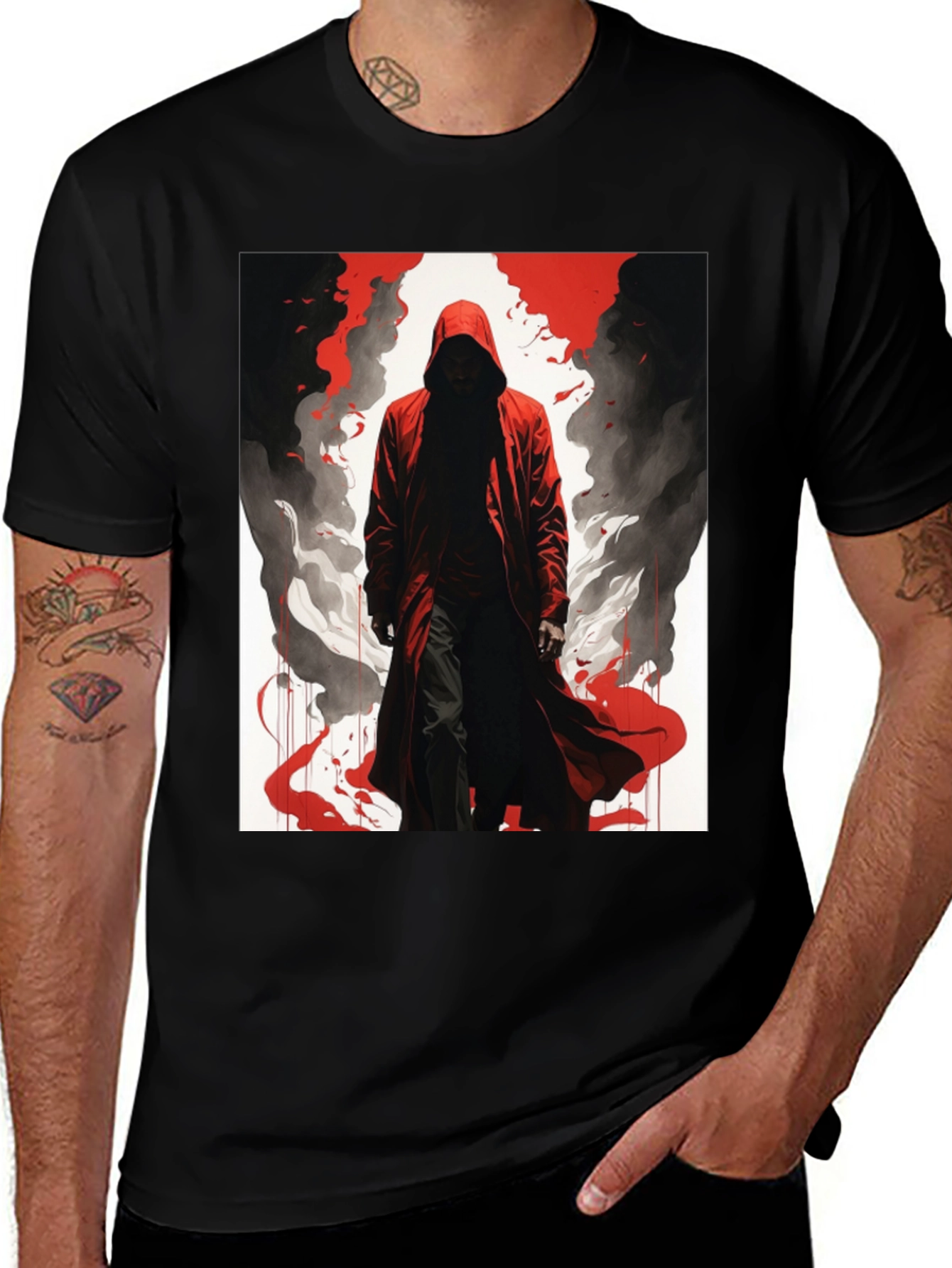 Variant 27 of Crimson Shadow Graphic Tee