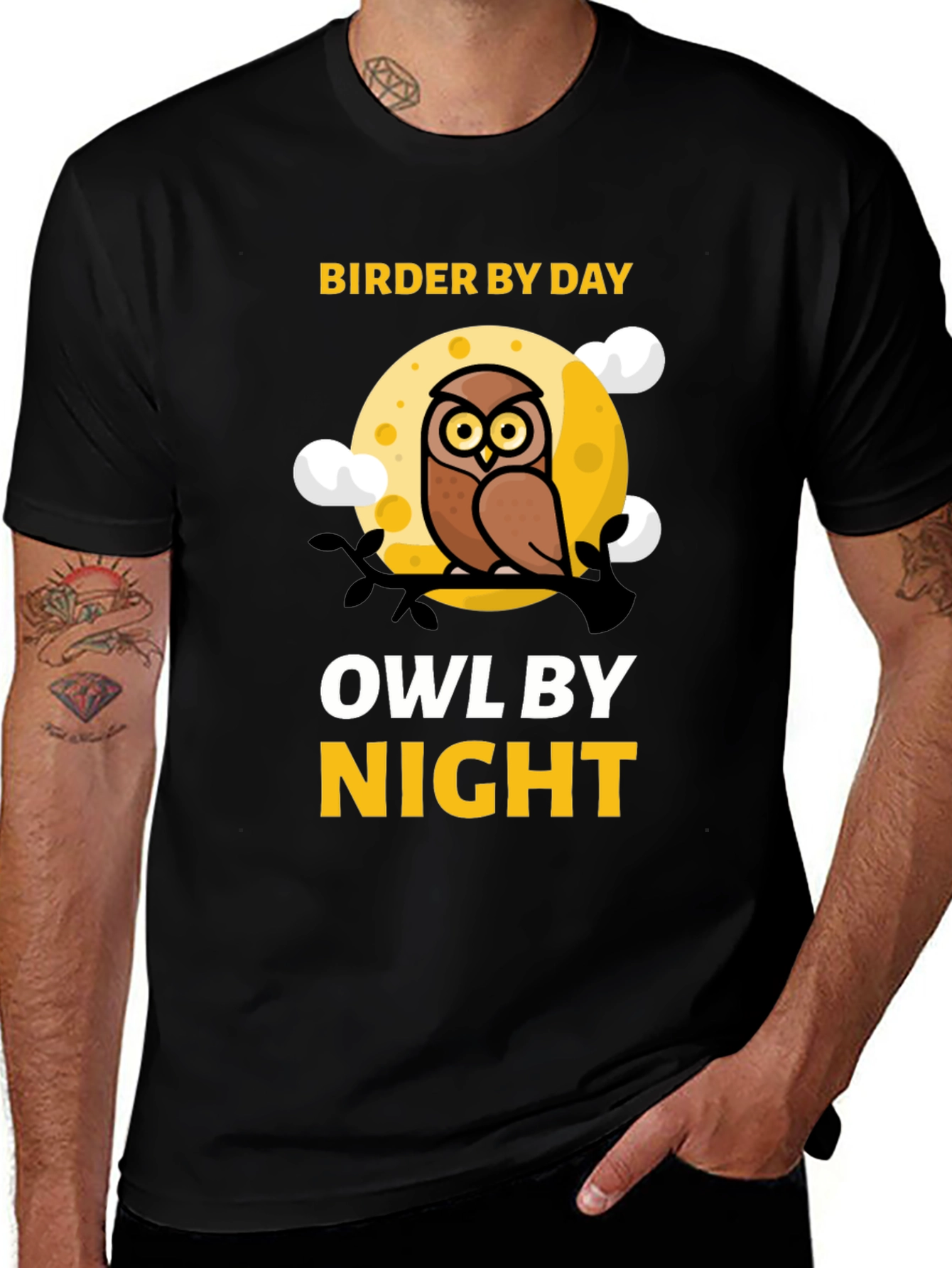 Variant 12 of Birder By Day Owl By Night Graphic Tee