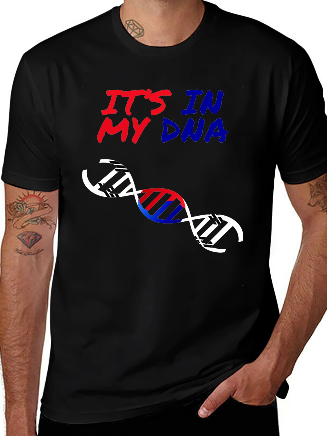 Variant 22 of It's In My DNA Graphic Tee - Black