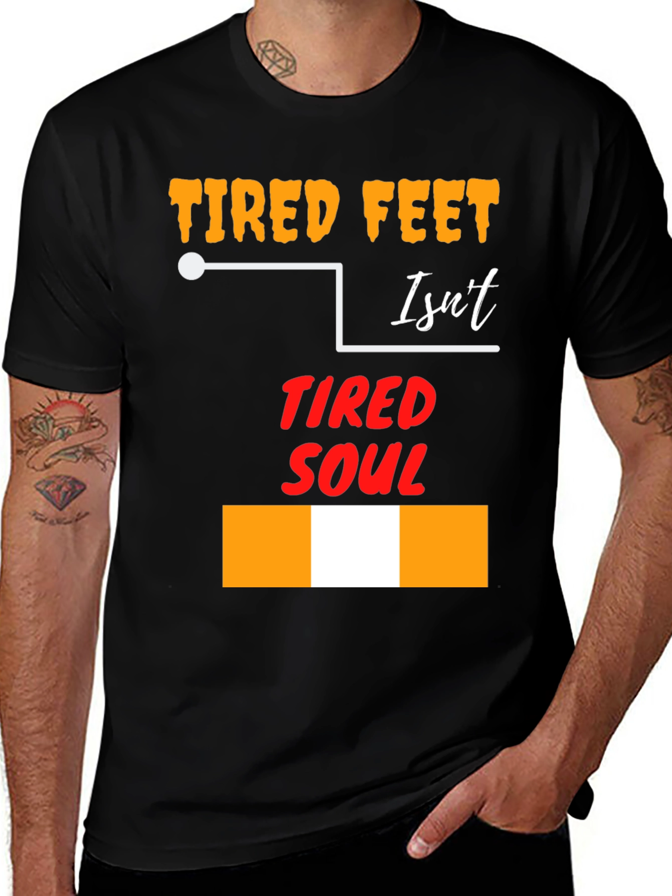 Variant 3 of Tired Feet Isn't Tired Soul Graphic T-Shirt