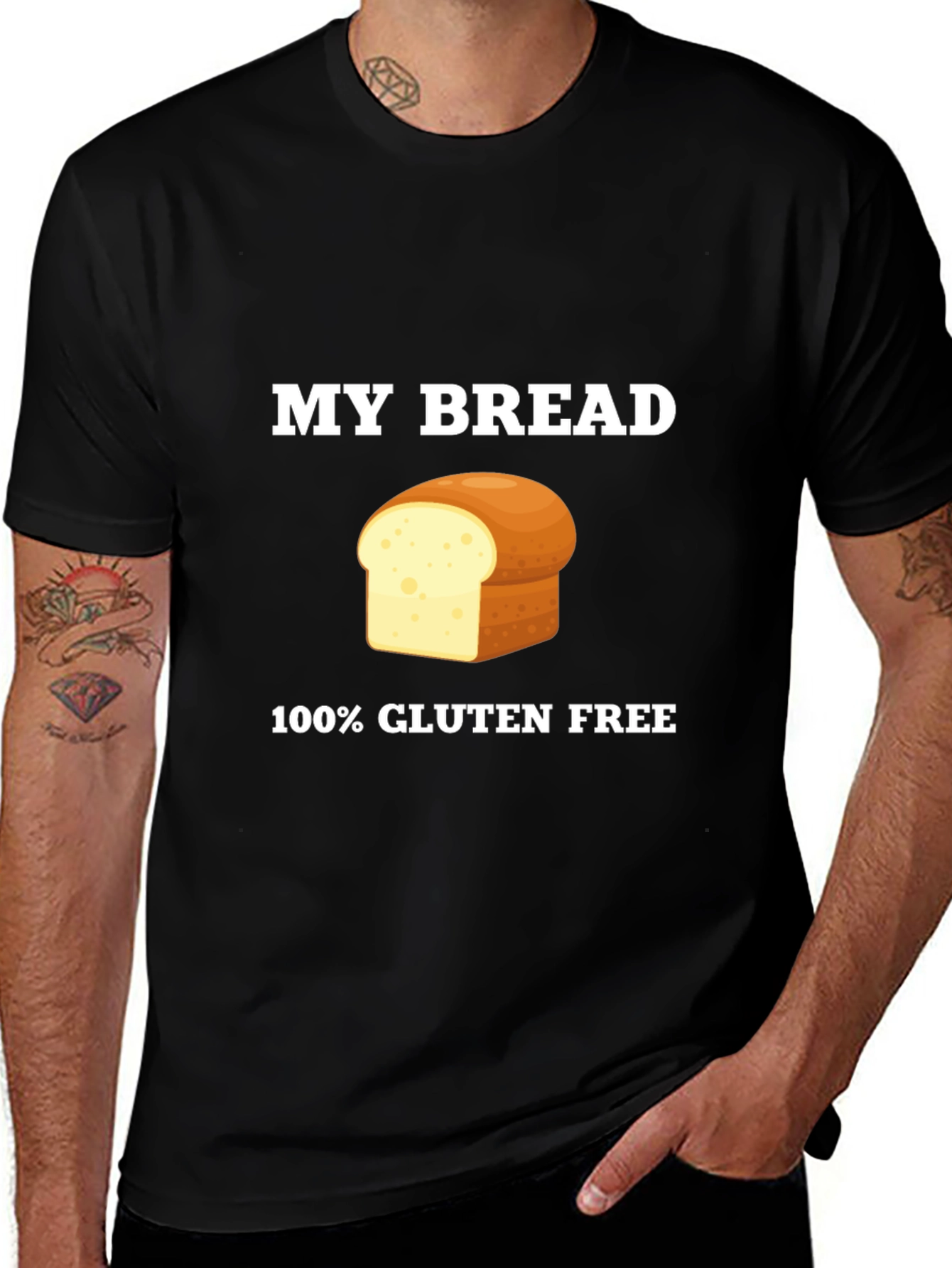 Variant 7 of Gluten-Free Bread T-Shirt - "My Bread" Graphic Tee