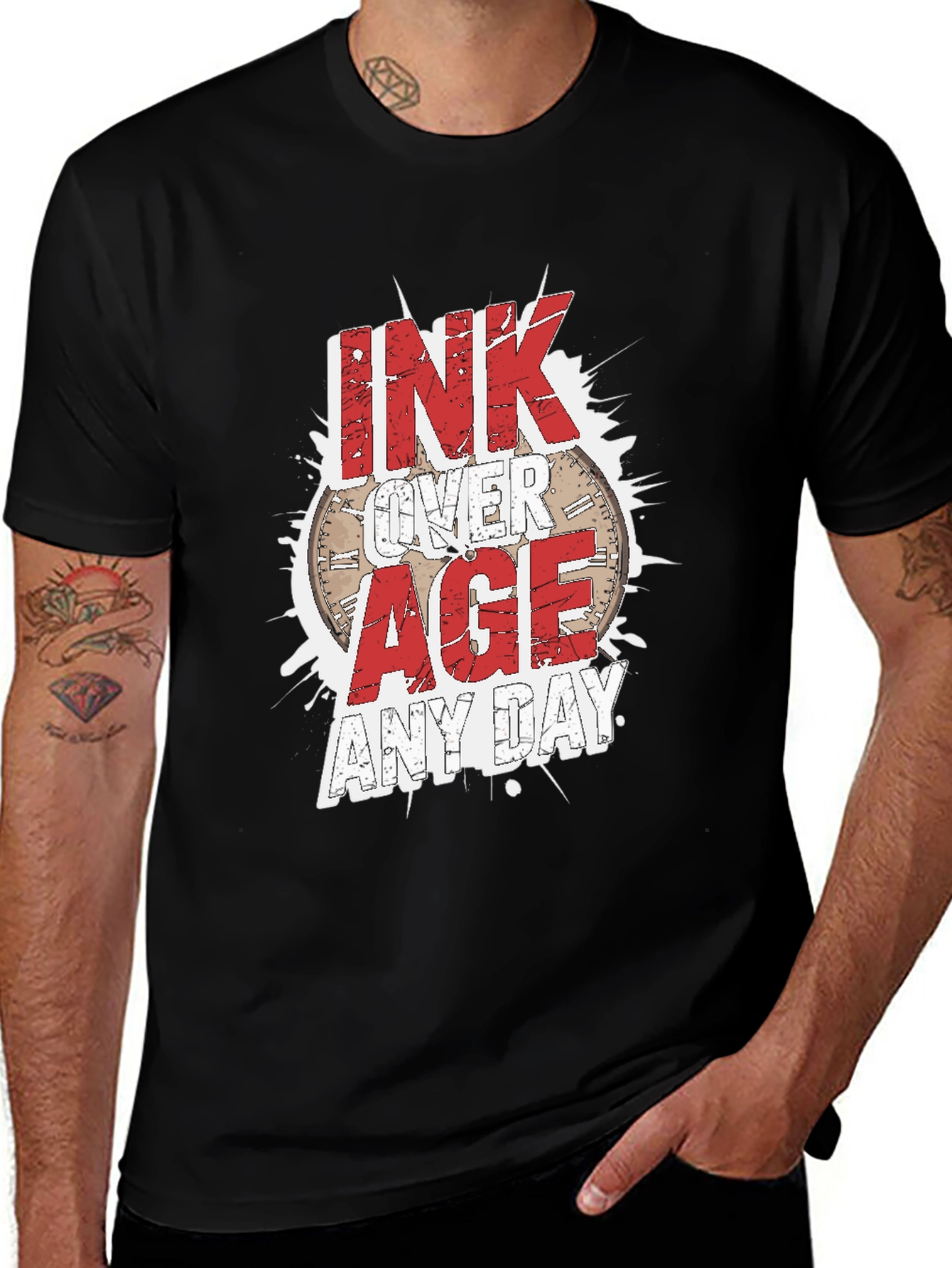 Variant 18 of Ink Over Age T-Shirt: Bold Graphic Tee