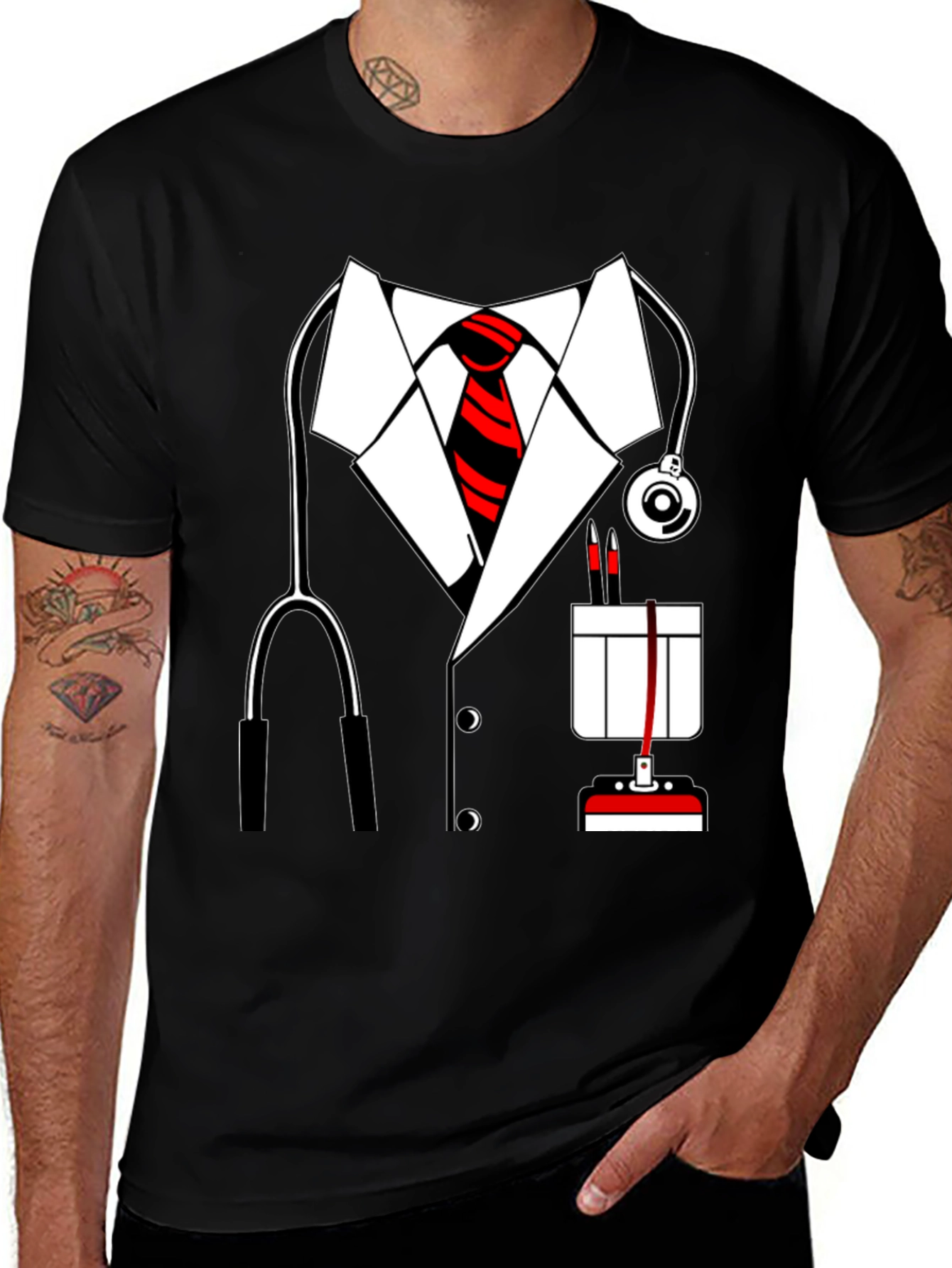 Variant 2 of Doctor Costume T-Shirt - Funny Medical Dress Up