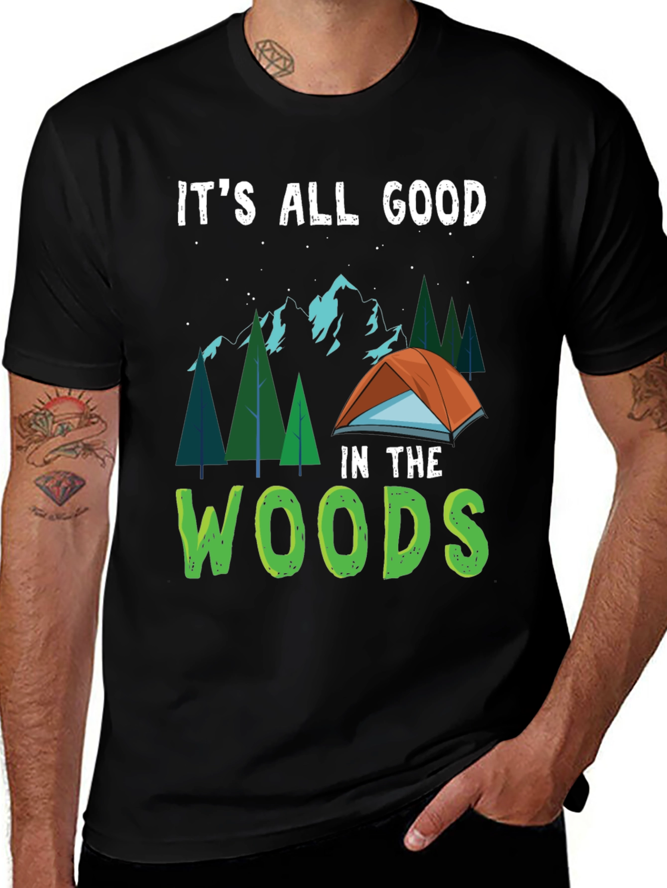 Variant 19 of It's All Good In The Woods Camping T-Shirt