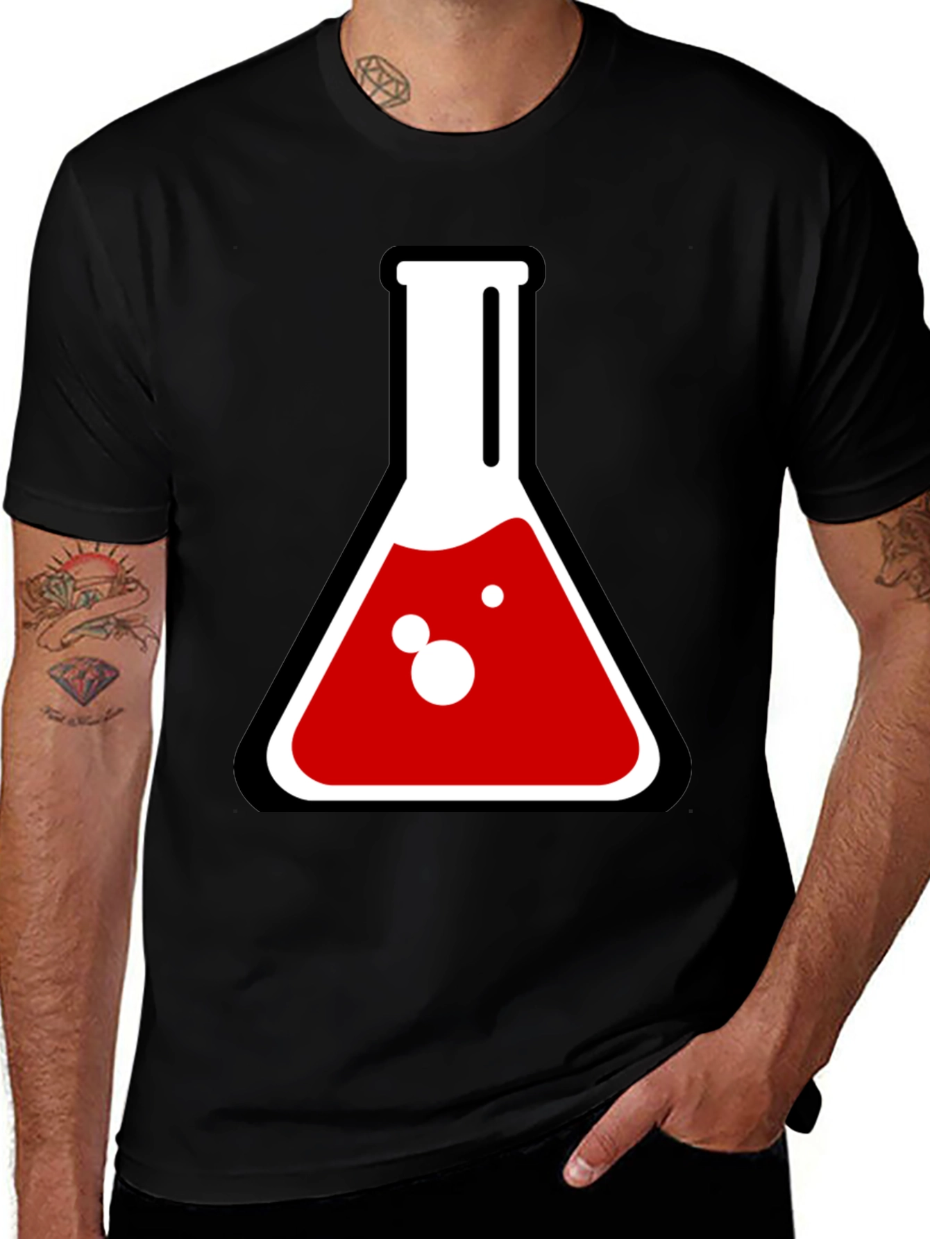 Science Lab Beaker Graphic Tee - Experiment Style