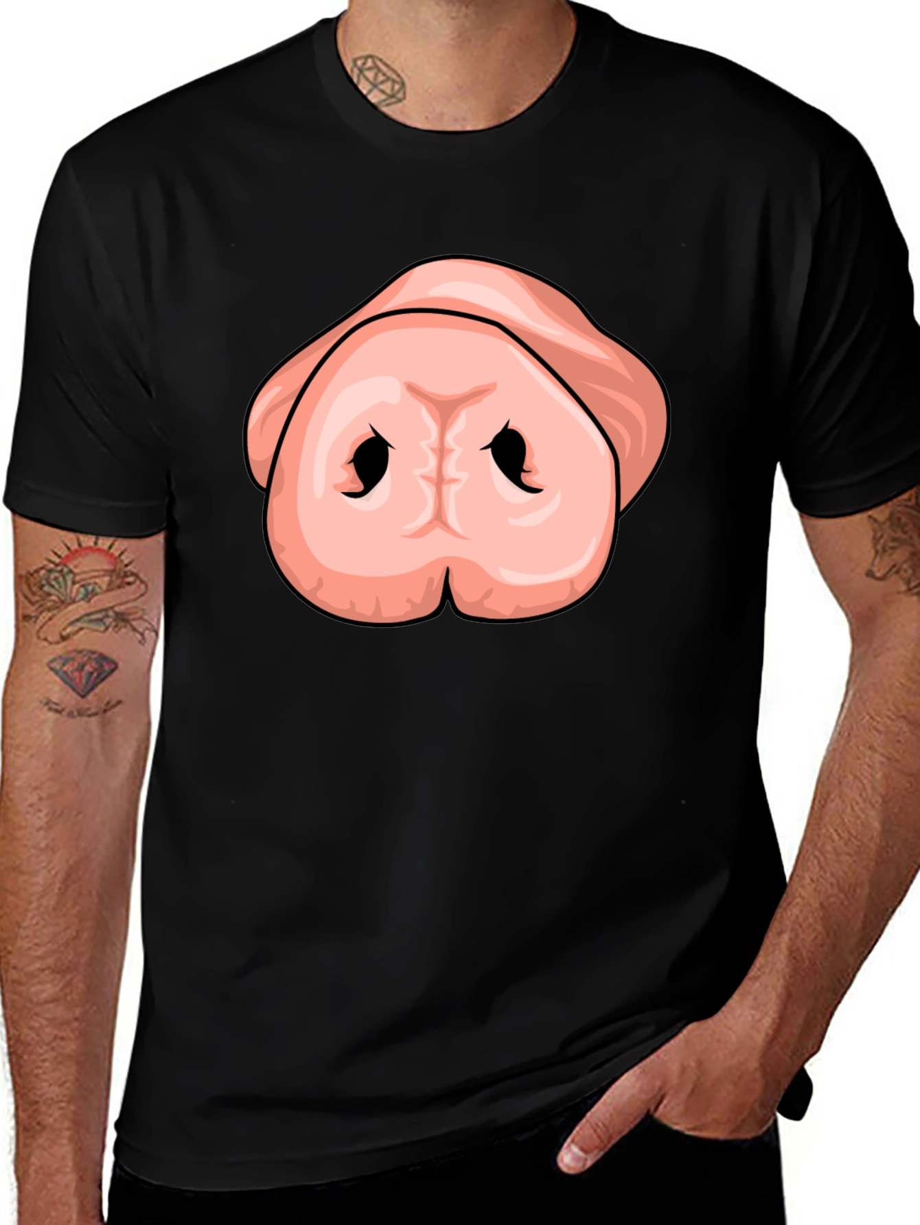 Variant 4 of Funny Pig Nose T-Shirt - Unisex Graphic Tee