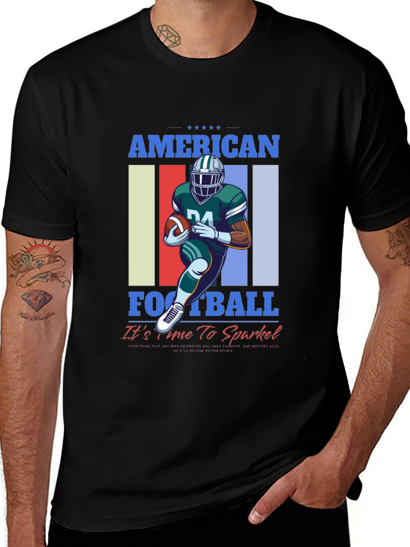 American Football Graphic Tee - Sparkle Time!