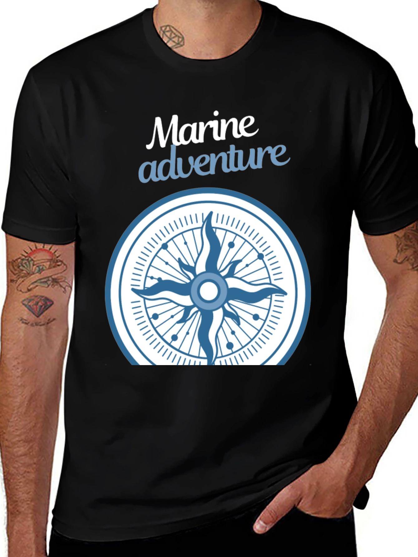 Variant 25 of Marine Adventure Compass Graphic T-Shirt