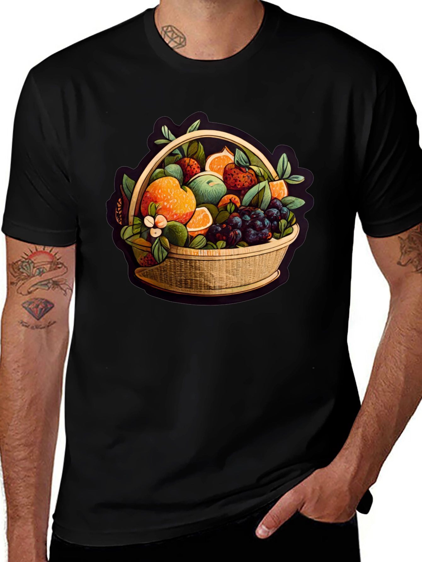 Variant 22 of Fruit Basket Graphic Tee - Stylish Casual Wear