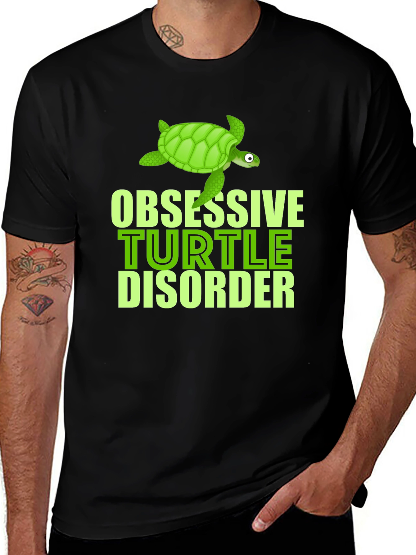 Variant 5 of Obsessive Turtle Disorder T-Shirt - Funny Turtle Lover Tee