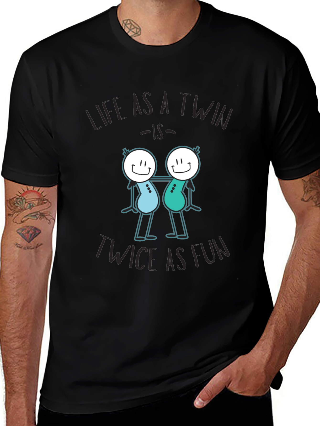 Variant 18 of Life as a Twin Tee - Twice the Fun T-Shirt