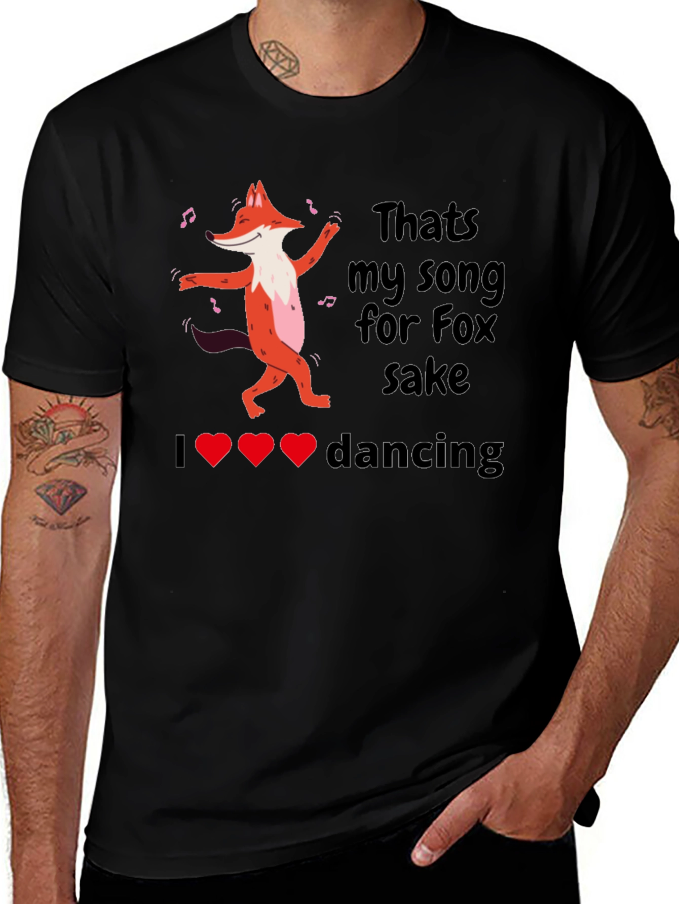Variant 26 of Fox Sake Dancing Graphic Tee